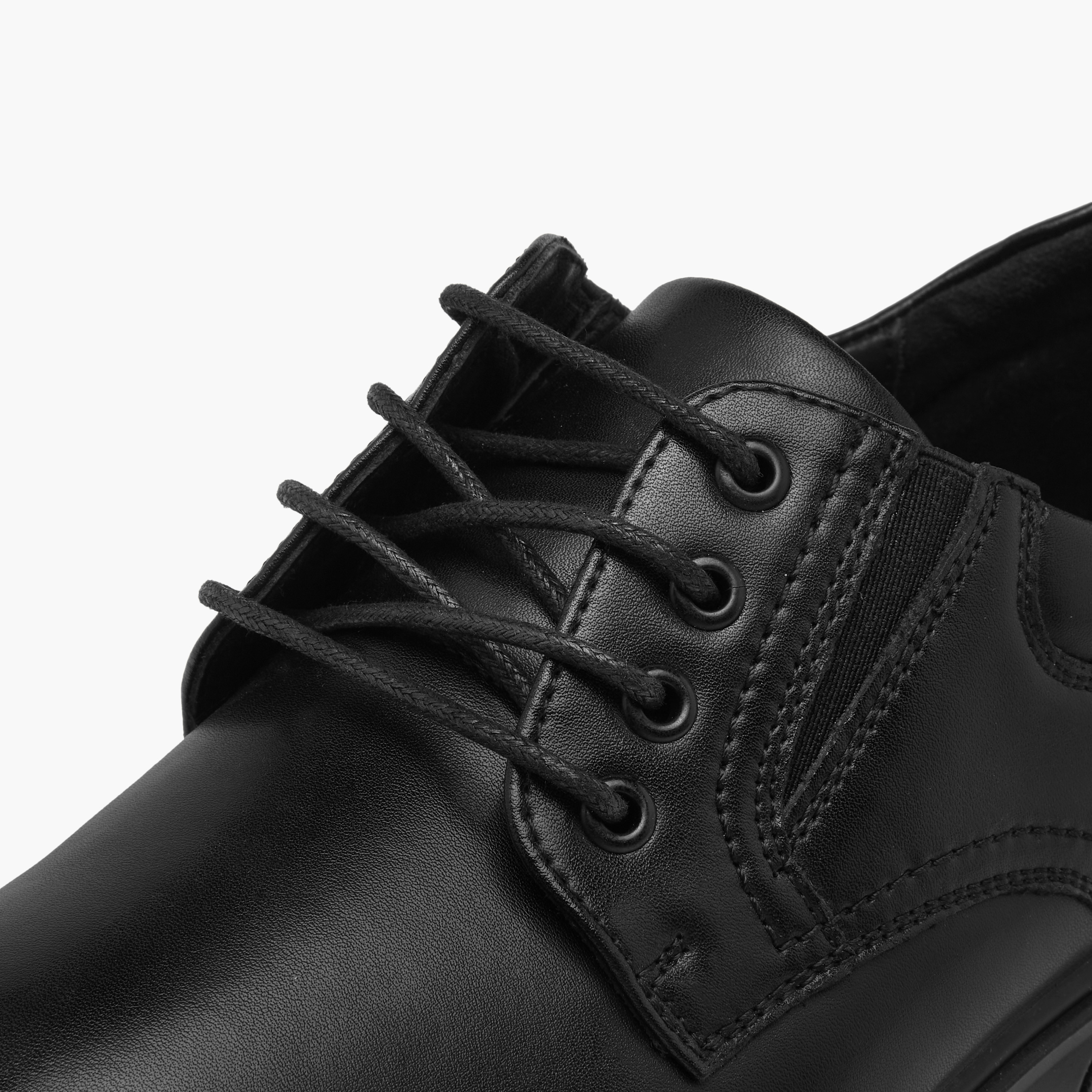 LBL by Shoexpress Panelled Derby Shoes with Lace-Up Closure-men-shoes-formalshoes-image-4