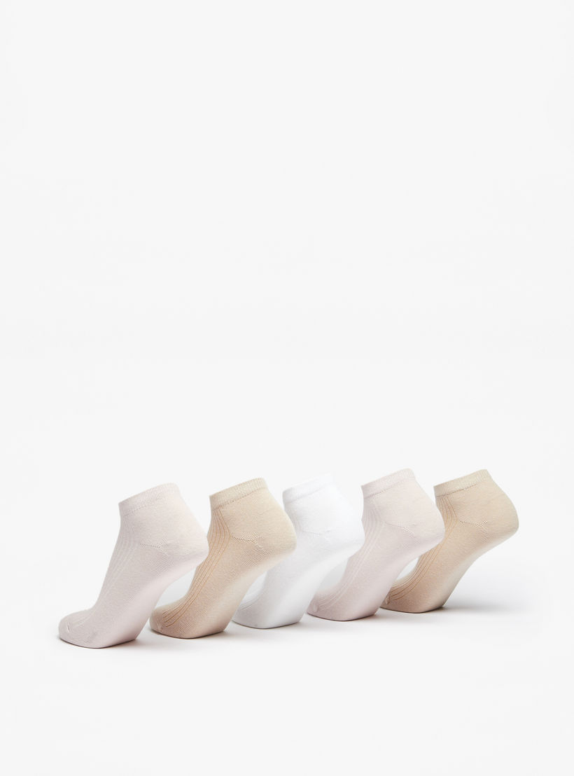 طقم جوارب 5 أزواج بارزة الملمس بِطول الكاحل من سيليست-women-socksandstockings-image-3
