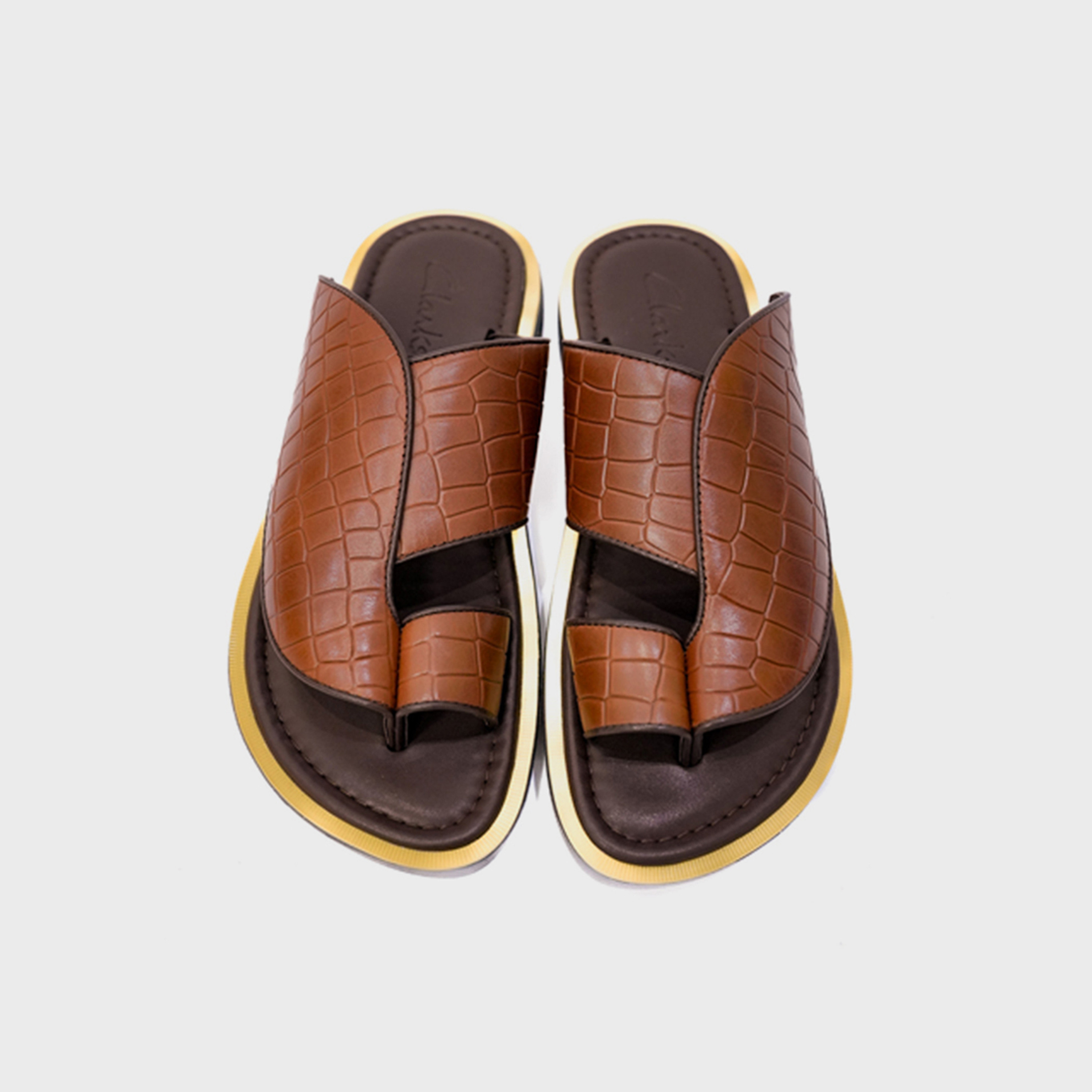 Clarks Mens Slip-On Wesleyy Slide Sandals | CLKS-190920-1B-men-shoes-sandals-image-2