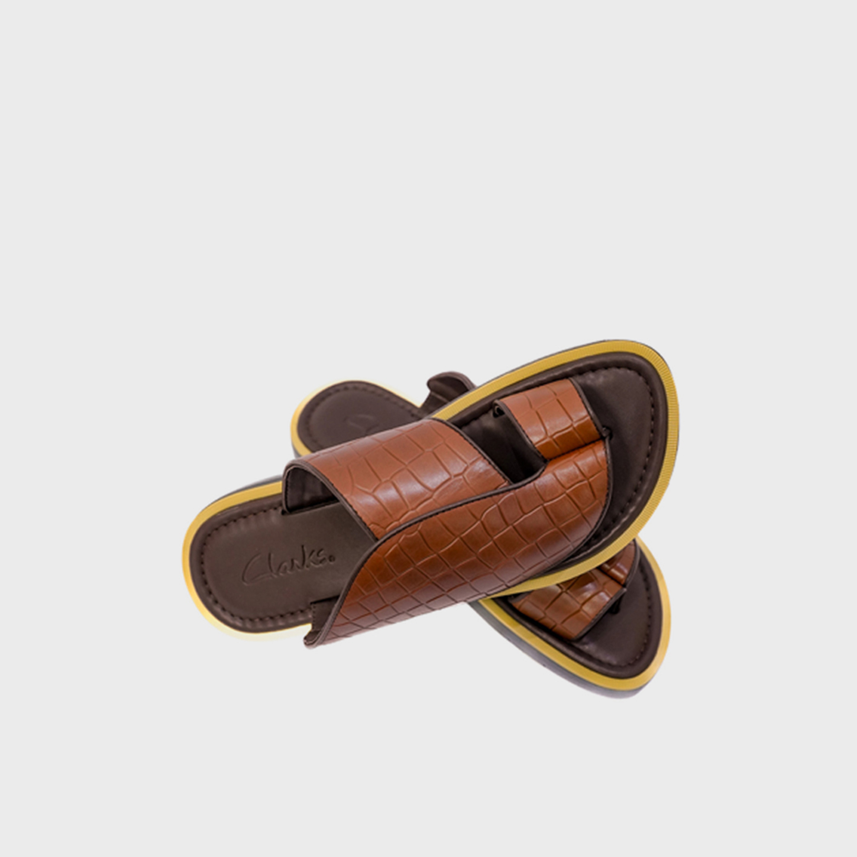 Clarks Mens Slip-On Wesleyy Slide Sandals | CLKS-190920-1B-men-shoes-sandals-image-4