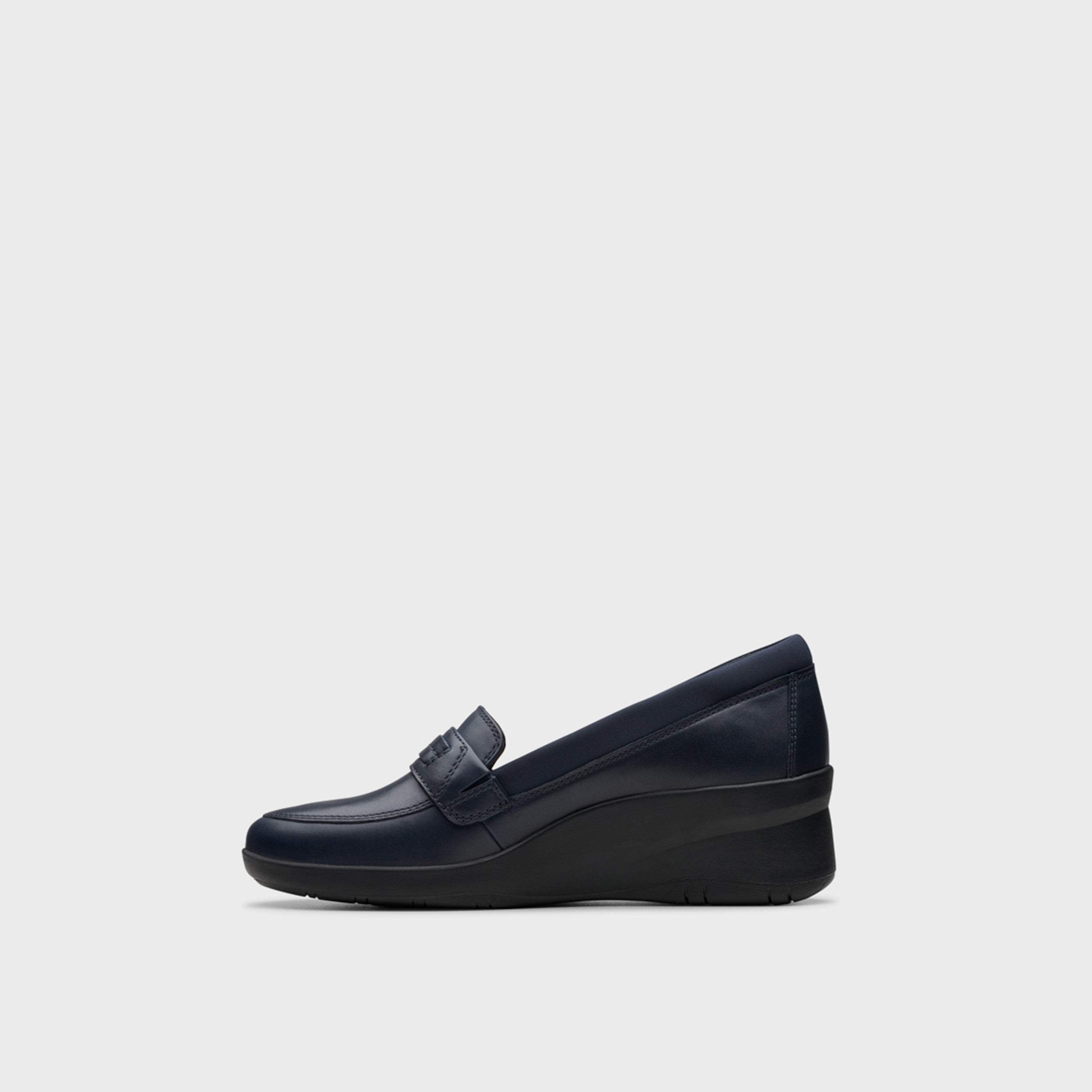 Clarks Women's Suttyn Penny Slip-On Wedge Heel Loafers | CLKS-26180137-women-shoes-loafersandmoccasins-image-2