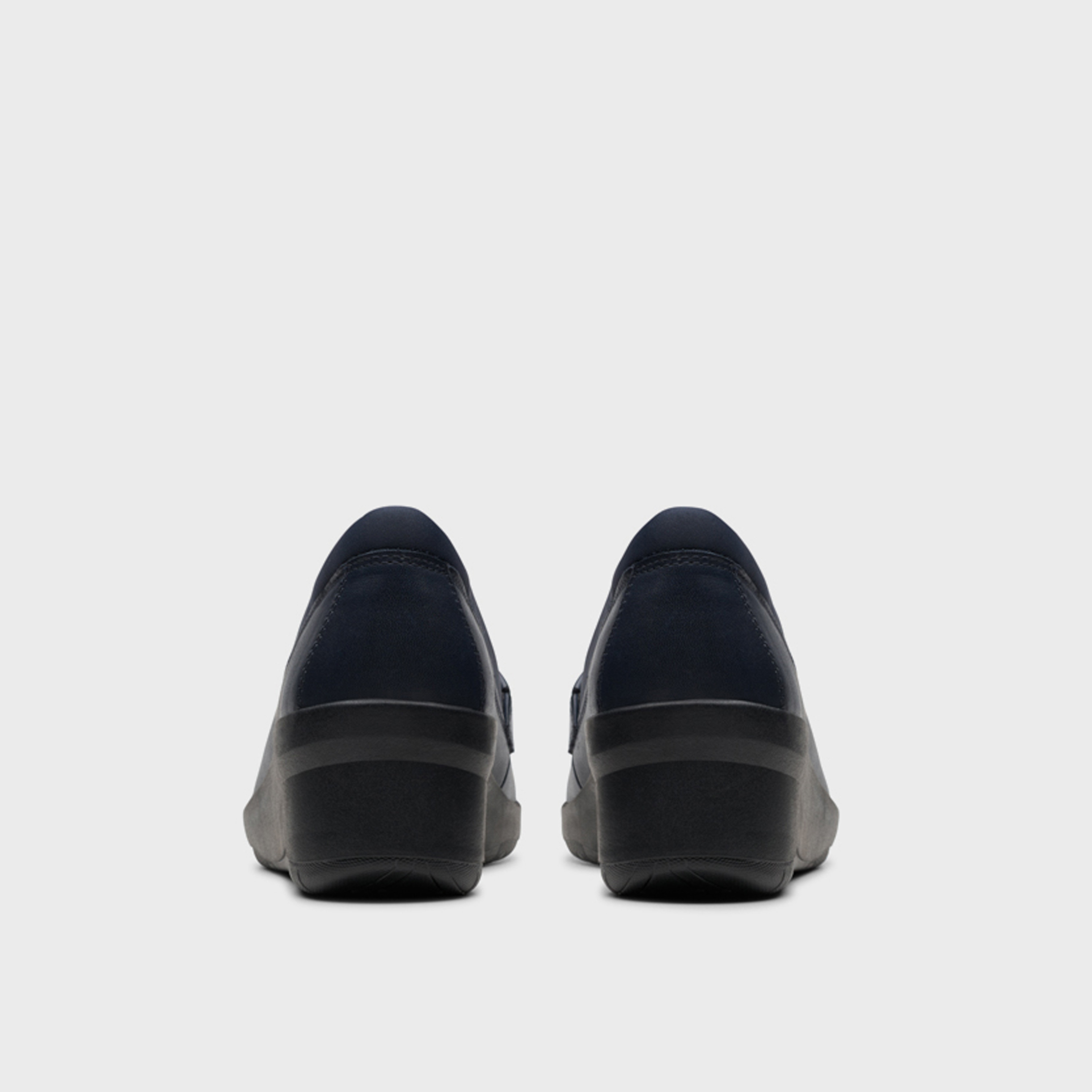 Clarks Women's Suttyn Penny Slip-On Wedge Heel Loafers | CLKS-26180137-women-shoes-loafersandmoccasins-image-4