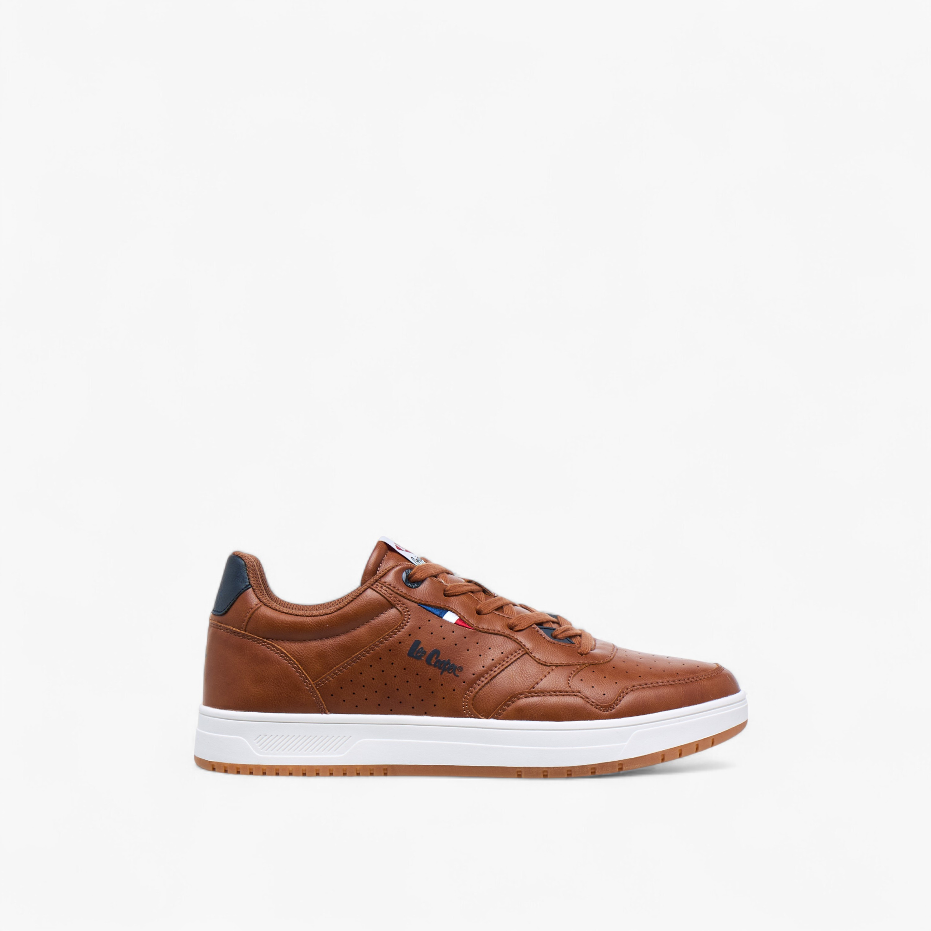 Lee Cooper Men's Perforated Panelled Lace-Up Sneakers-men-shoes-sneakers-image-3