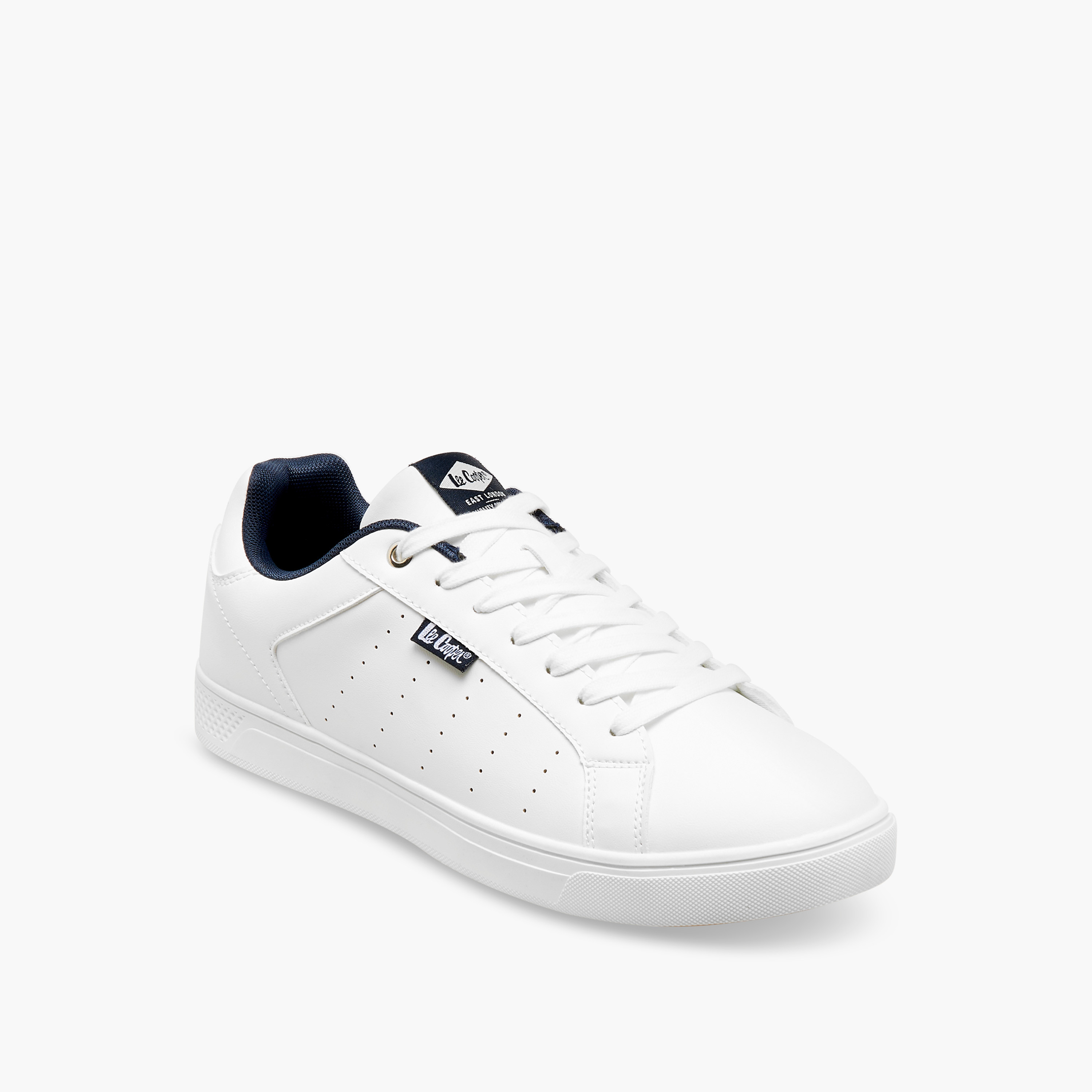 Lee Cooper Men's Perforated Sneakers with Lace-Up Closure-men-shoes-sneakers-image-2