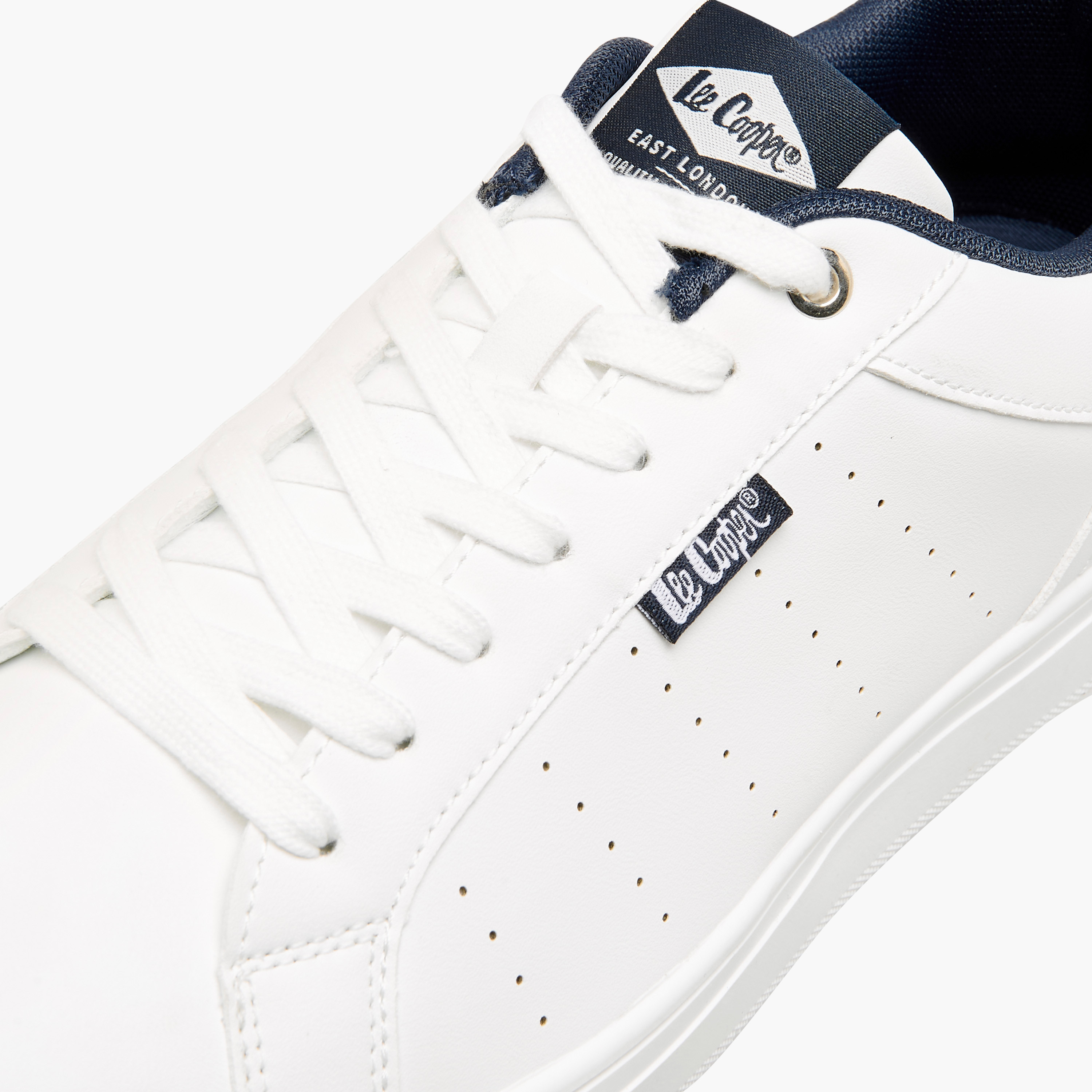 Lee Cooper Men's Perforated Sneakers with Lace-Up Closure-men-shoes-sneakers-image-4