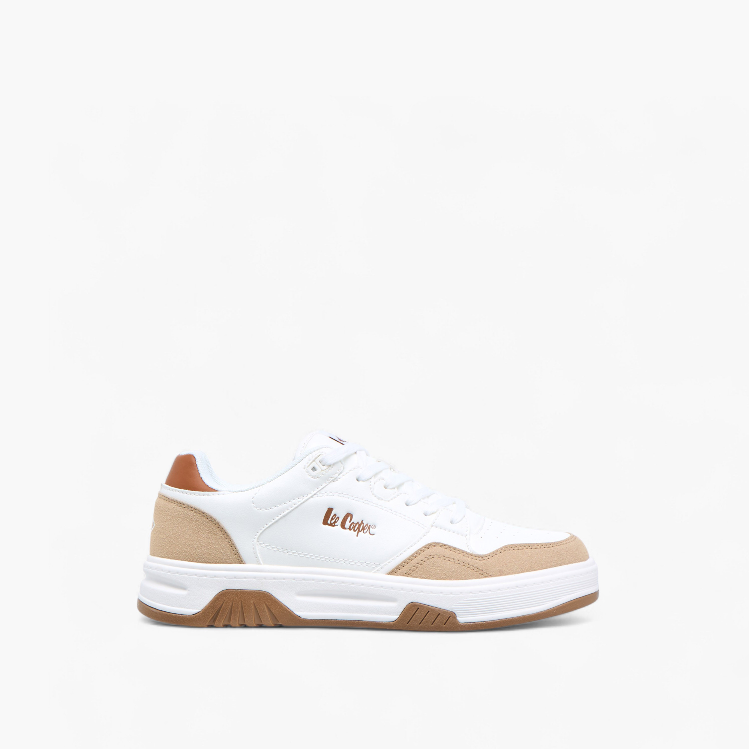 Lee Cooper Men's Perforated Lace-Up Sneakers-men-shoes-sneakers-image-3