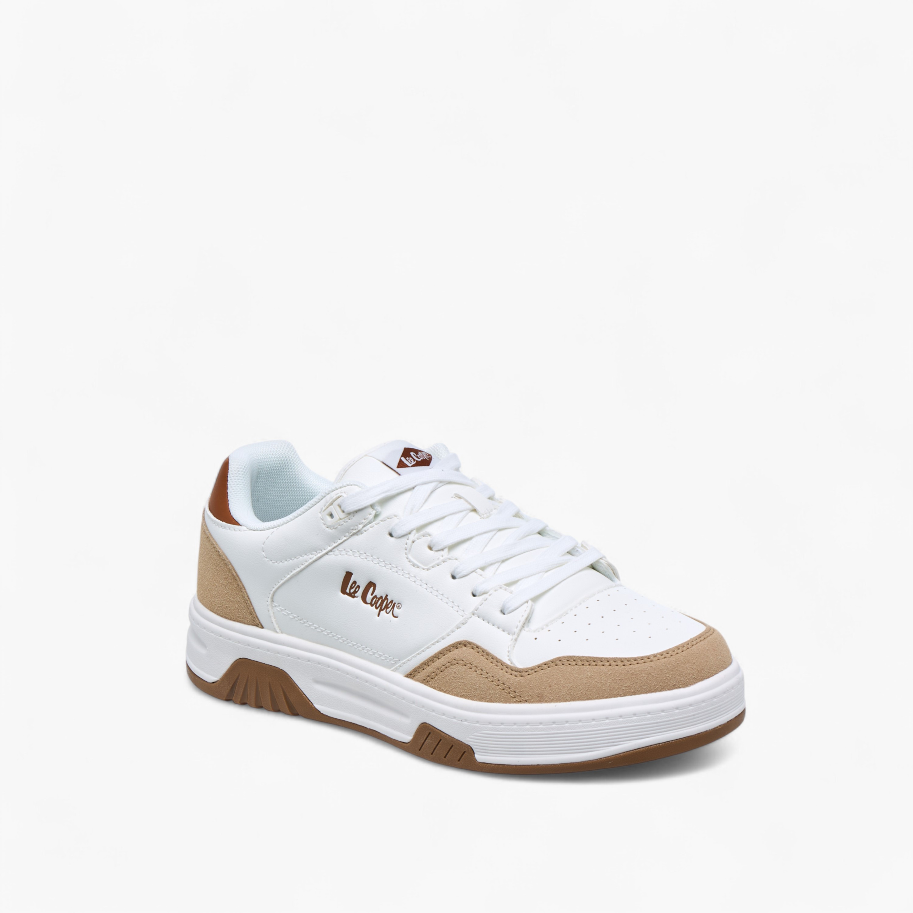 Lee Cooper Men's Perforated Lace-Up Sneakers-men-shoes-sneakers-image-2