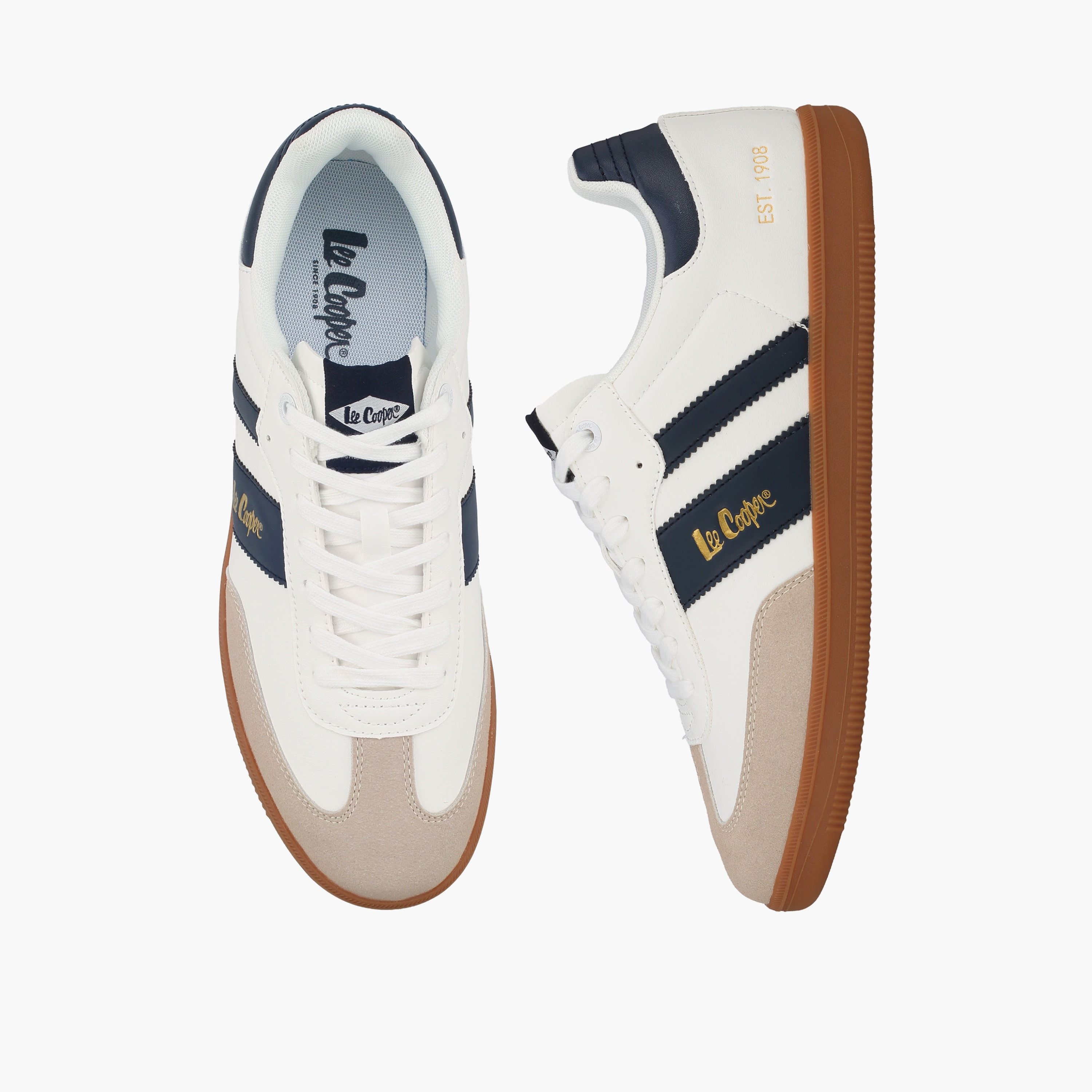 حذاء سنيكرز برباط وقوالب ملونة للرجال من لي كوبر-men-shoes-sneakers-image-1
