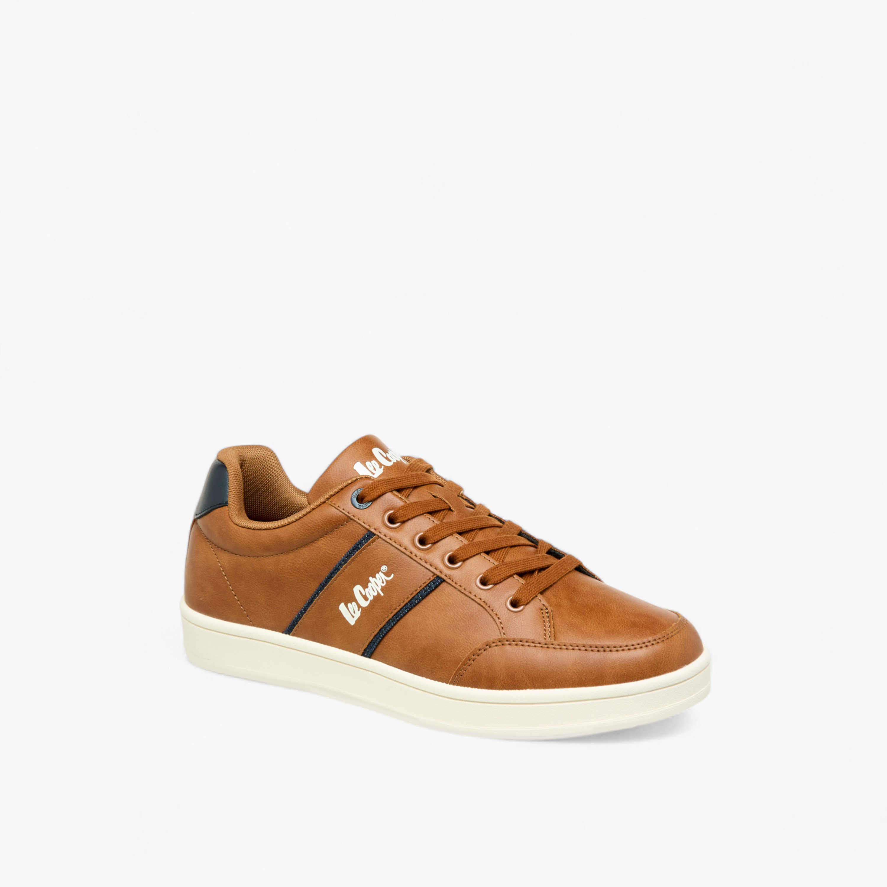 Lee Cooper Mens' Panelled Lace-Up Sneakers-men-shoes-sneakers-image-2