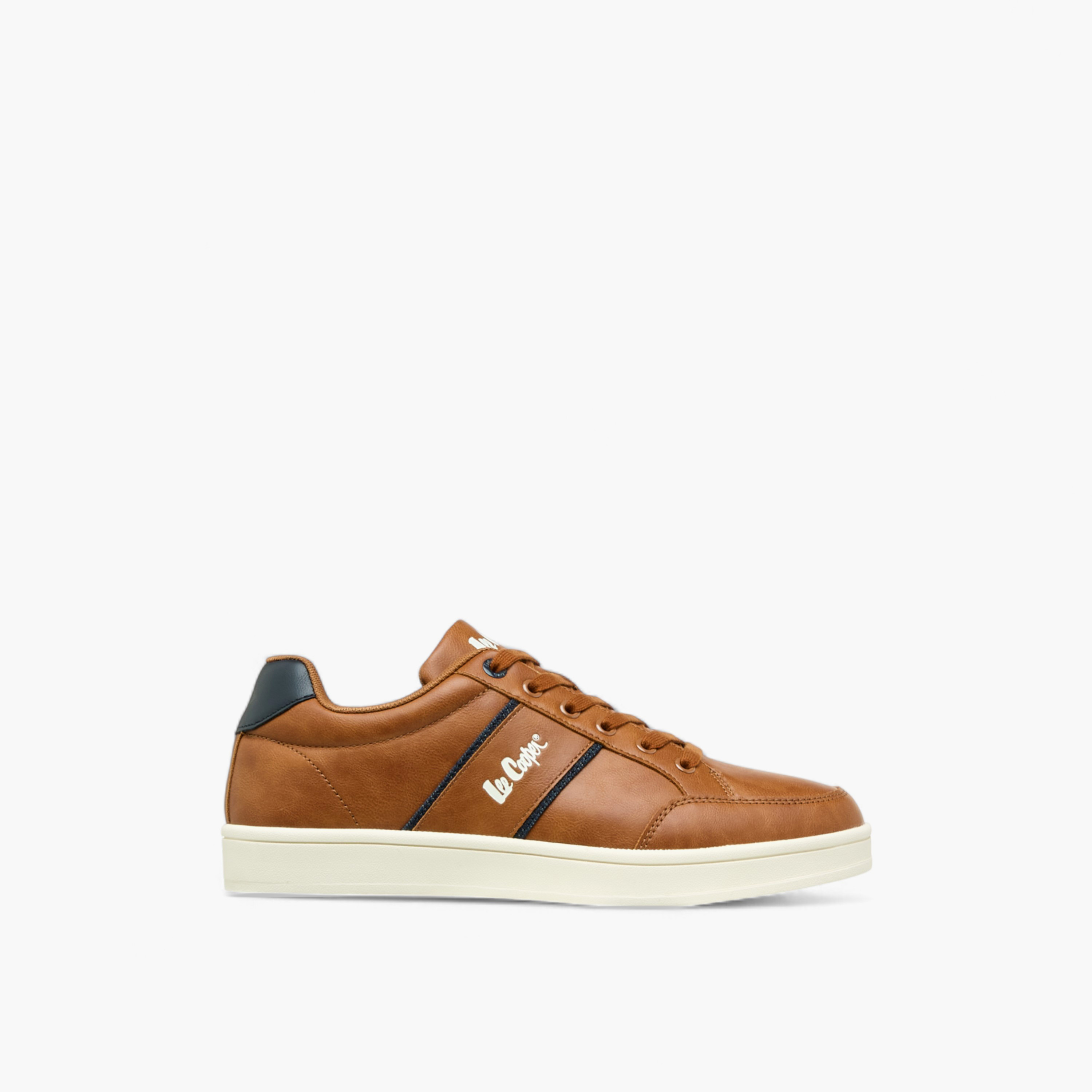 Lee Cooper Mens' Panelled Lace-Up Sneakers-men-shoes-sneakers-image-3