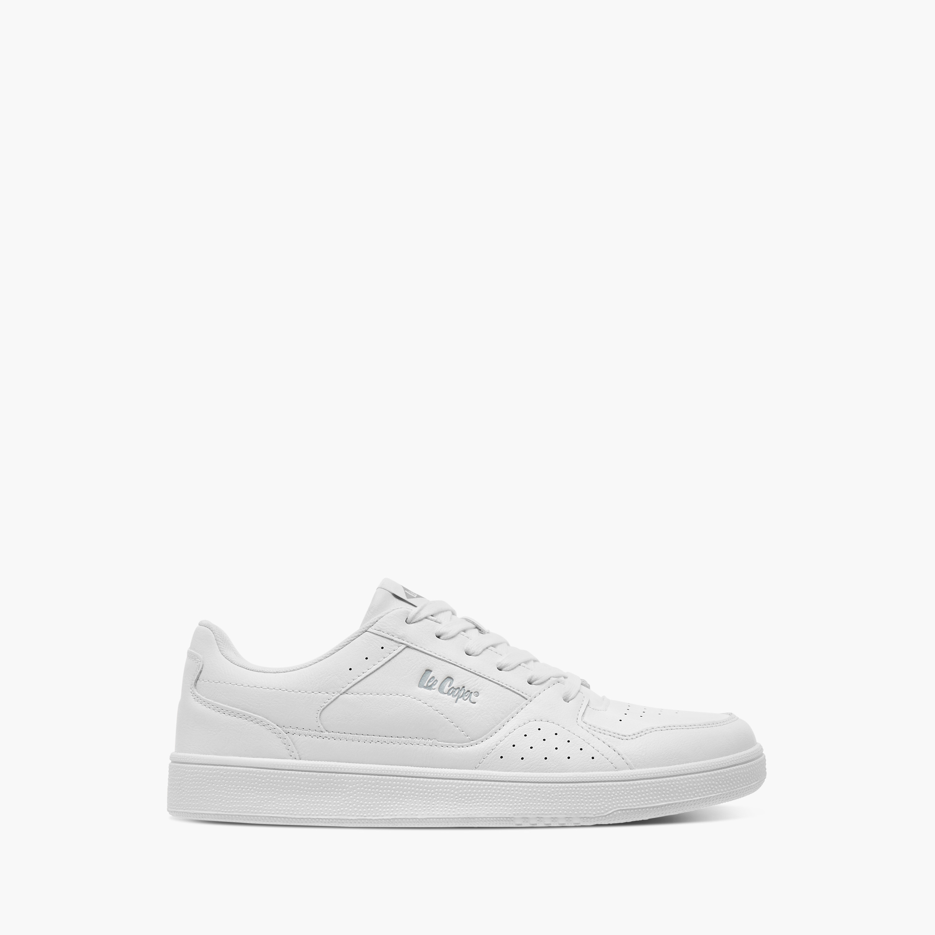 Lee Cooper Men's Perforated Lace-Up Low Ankle Sneakers-men-shoes-sneakers-image-3
