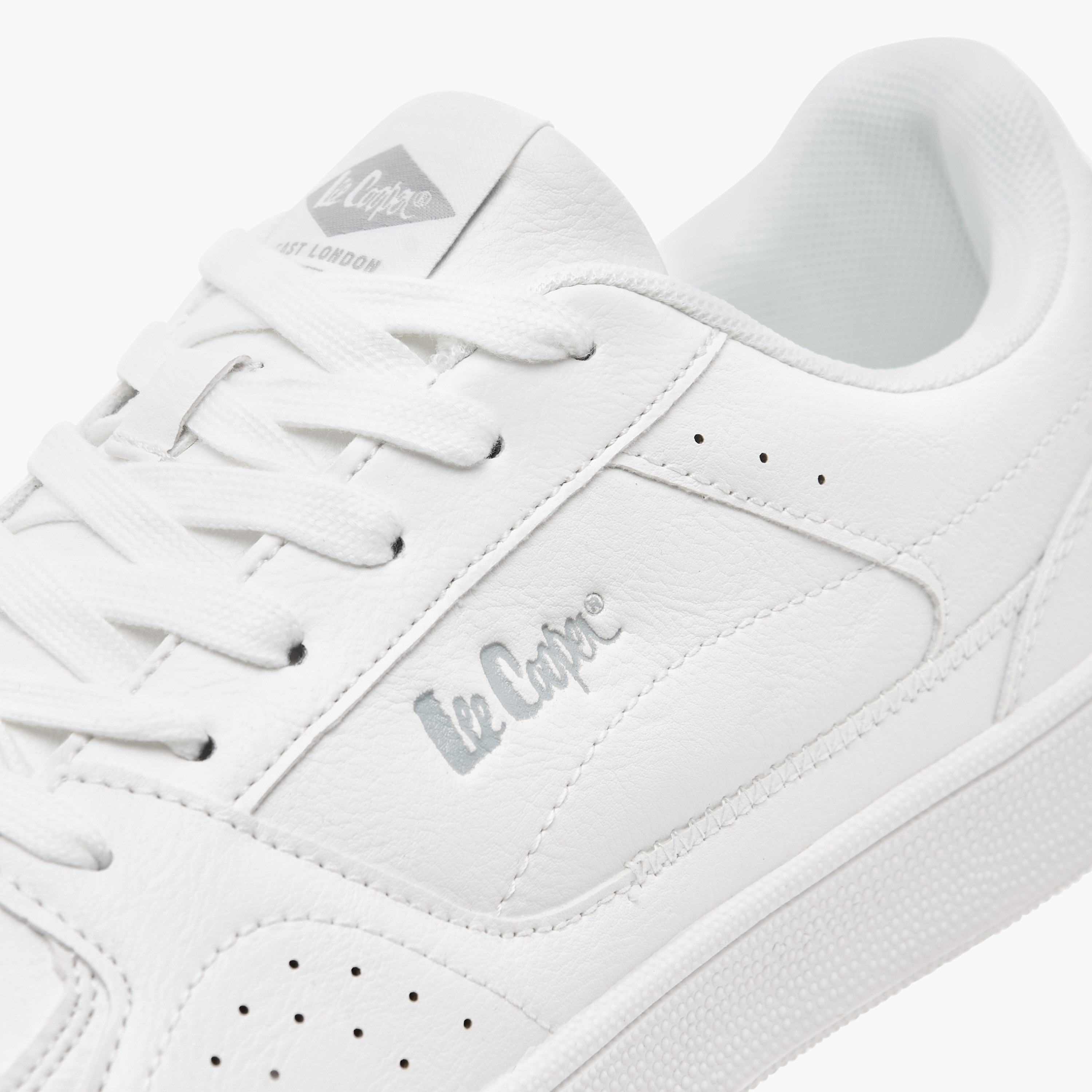 Lee Cooper Men's Perforated Lace-Up Low Ankle Sneakers-men-shoes-sneakers-image-4