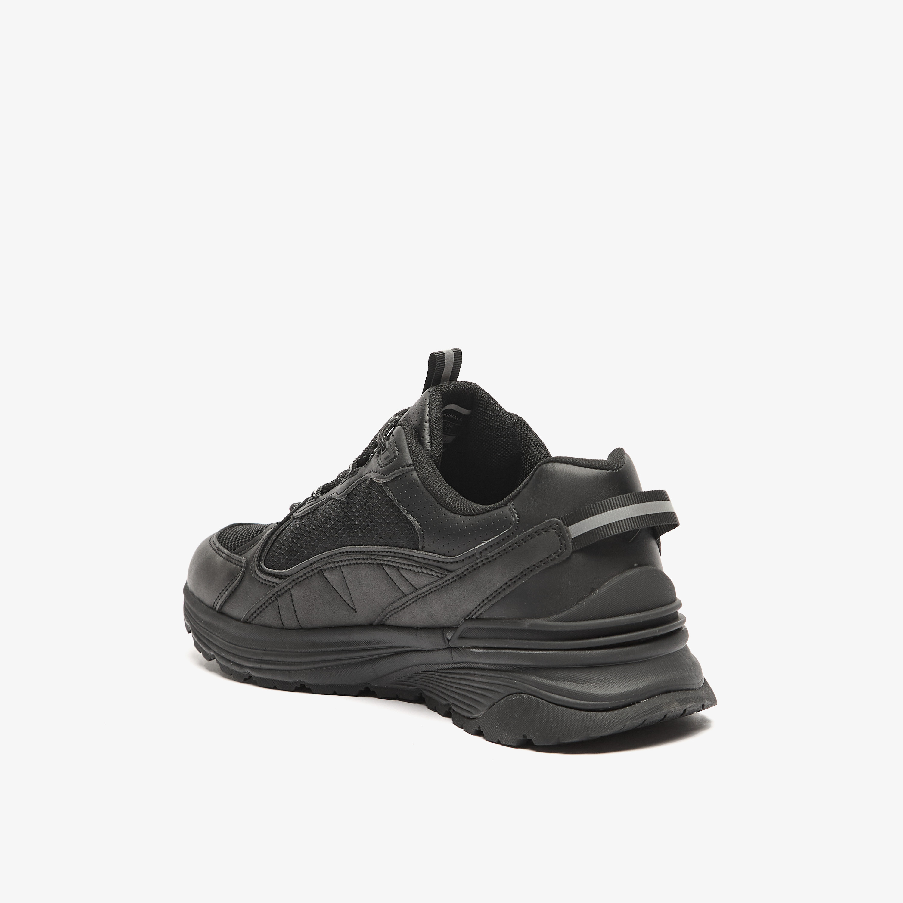 Lee Cooper Men's Textured Sneakers with Lace-Up Closure-men-shoes-sneakers-image-2