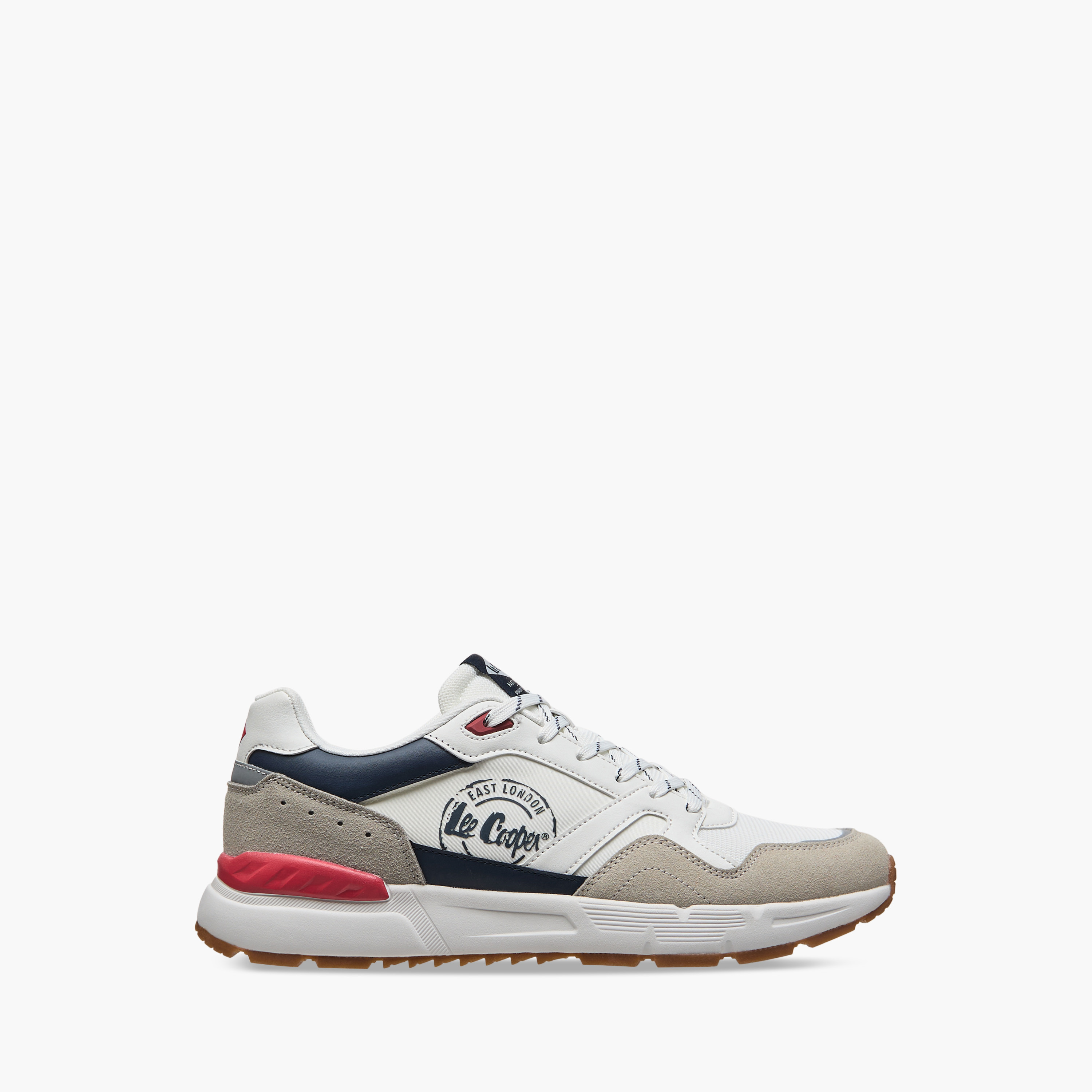 Lee Cooper Men's Panelled Lace-Up Sneakers-men-shoes-sneakers-image-3