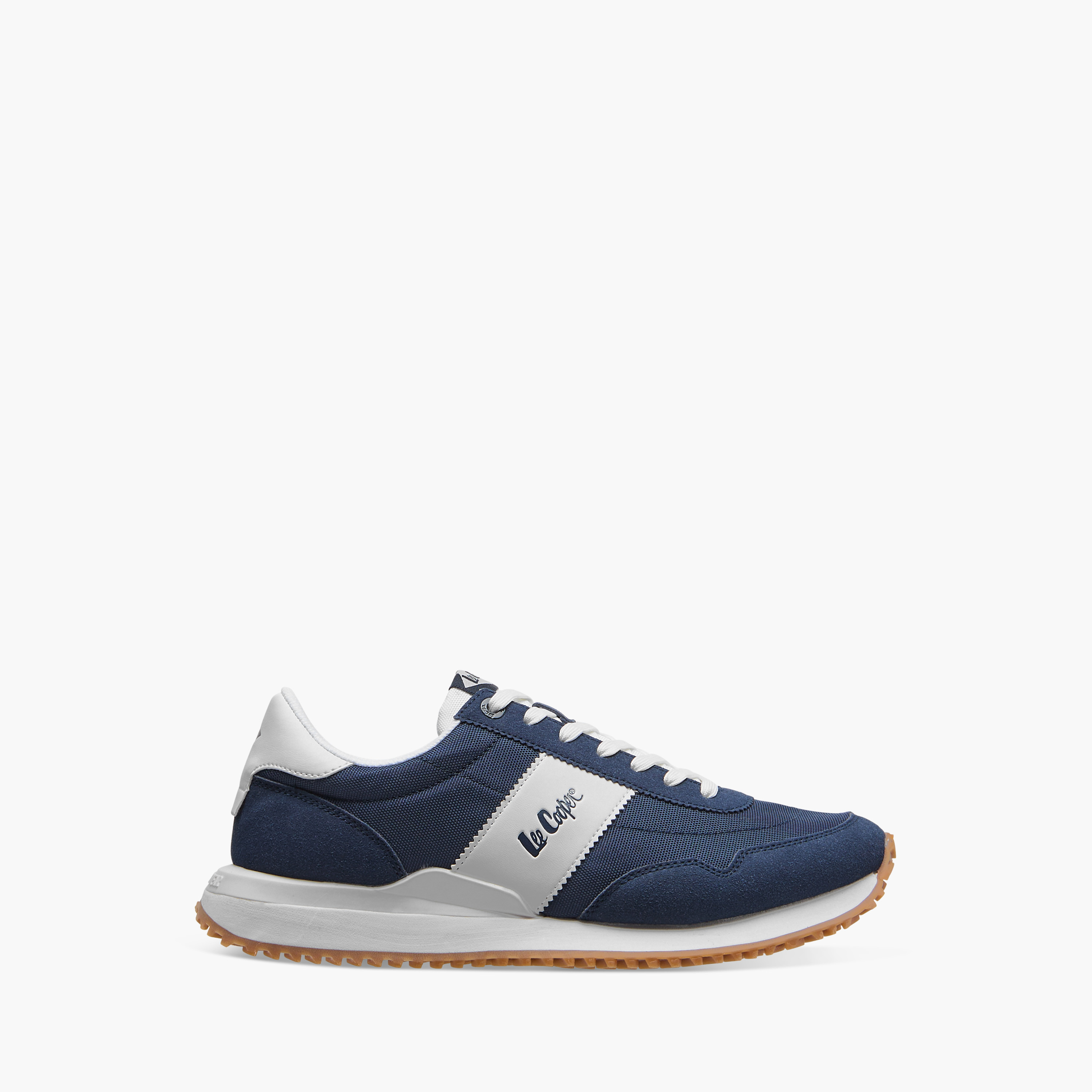 Lee Cooper Men's Logo Detail Sneakers with Lace-Up Closure-men-shoes-sneakers-image-3