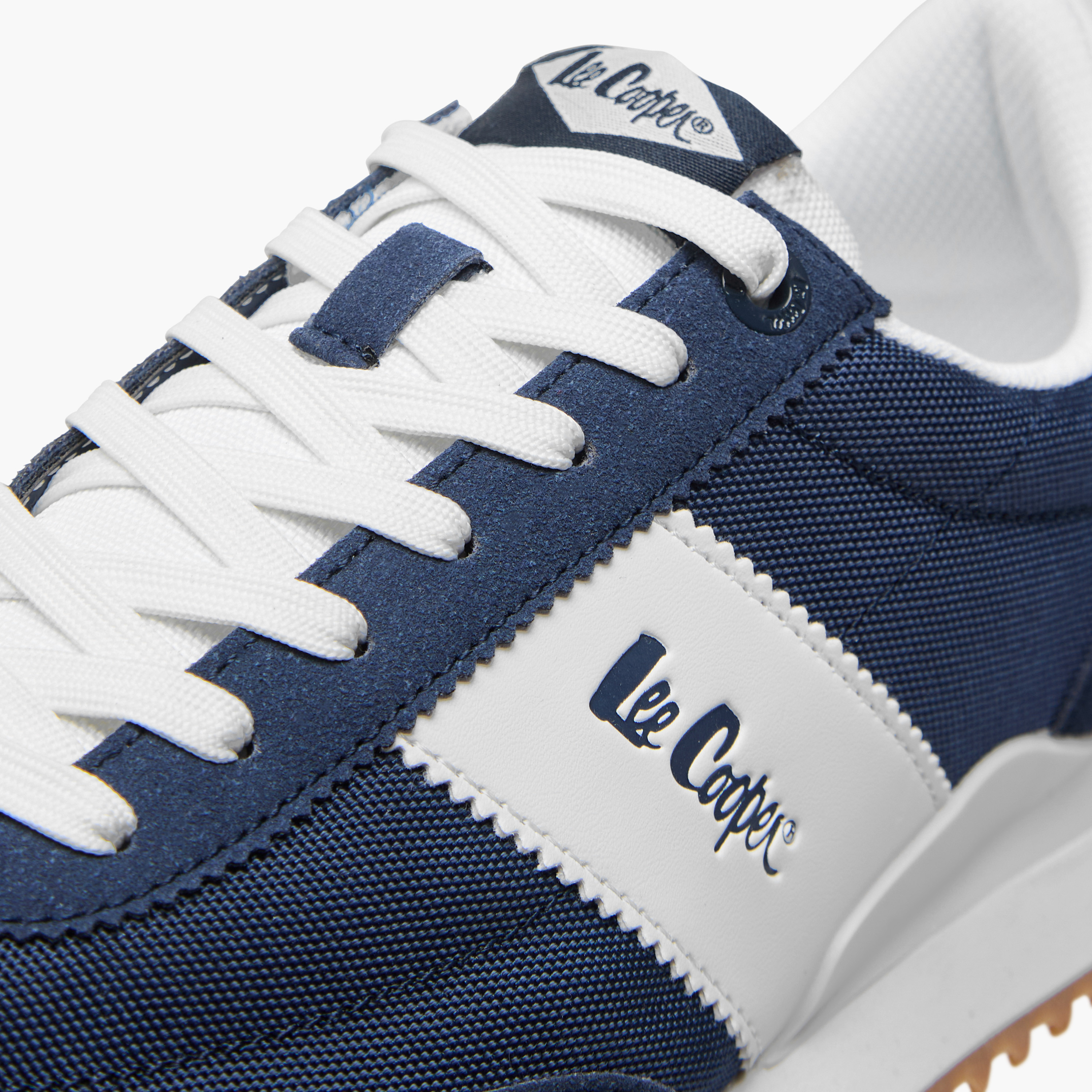 Lee Cooper Men's Logo Detail Sneakers with Lace-Up Closure-men-shoes-sneakers-image-4
