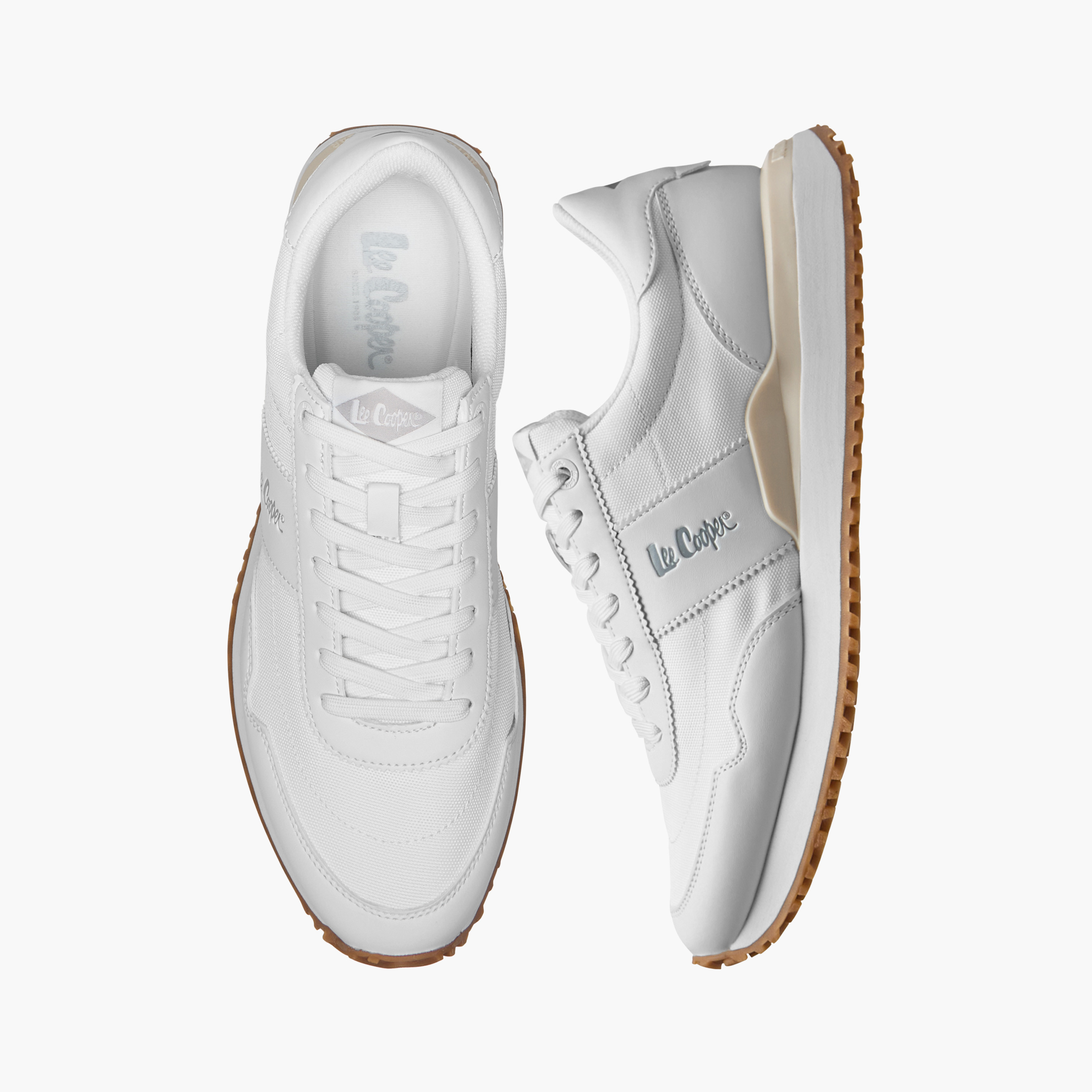 حذاء سنيكرز بتفاصيل شعار ورباط إغلاق للرجال من لي كوبر-men-shoes-sneakers-image-1