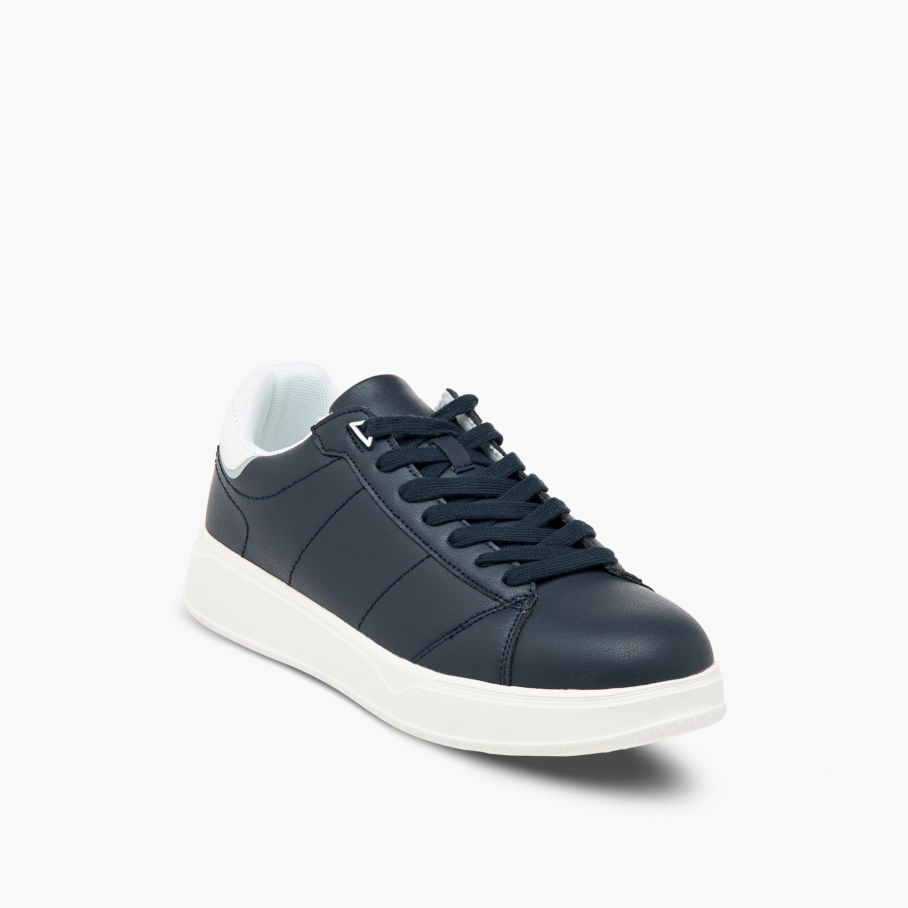 LBL by Shoexpress Solid Ankle Sneakers with Lace-Up Closure-men-shoes-sneakers-image-2