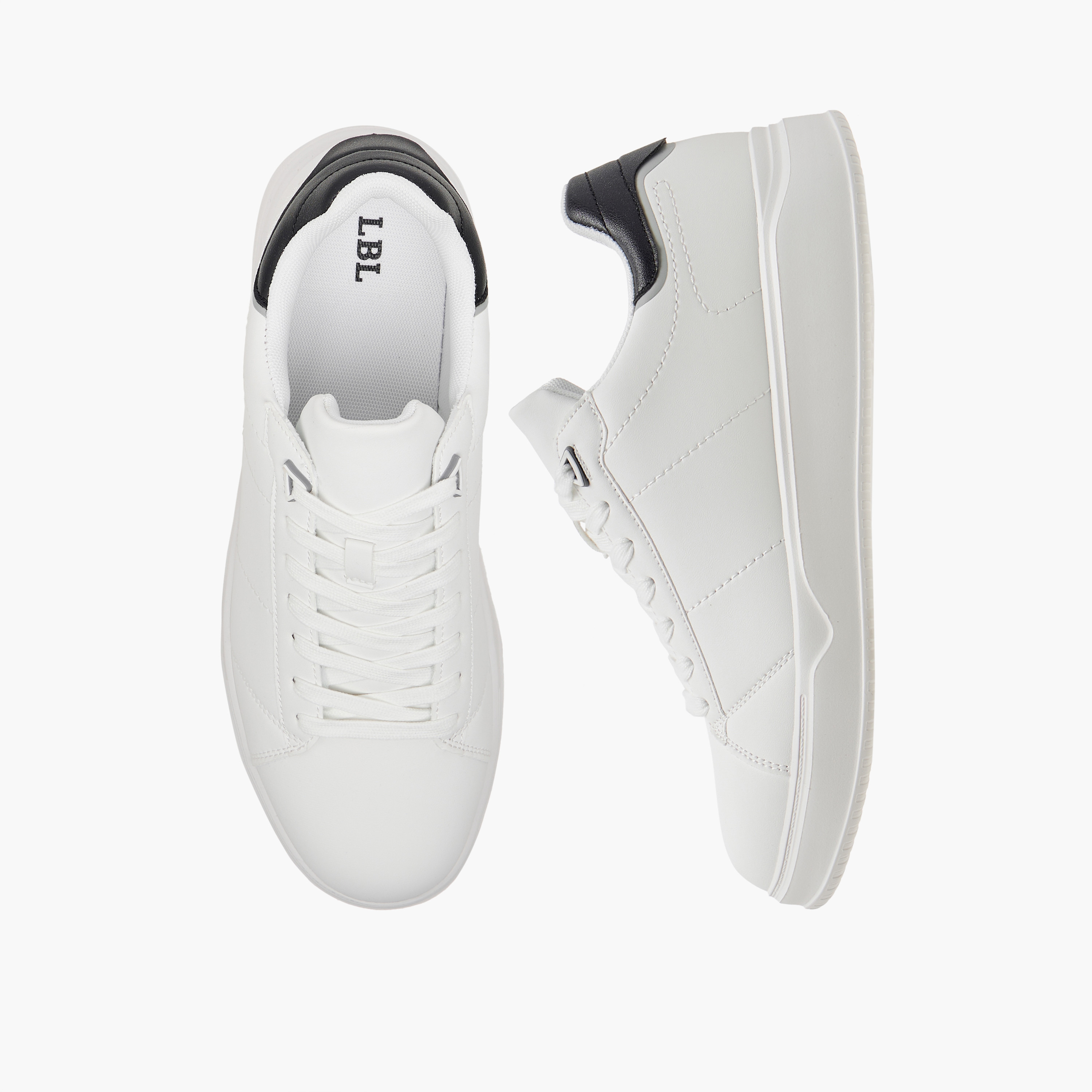 LBL by Shoexpress Solid Ankle Sneakers with Lace-Up Closure-men-shoes-sneakers-image-1