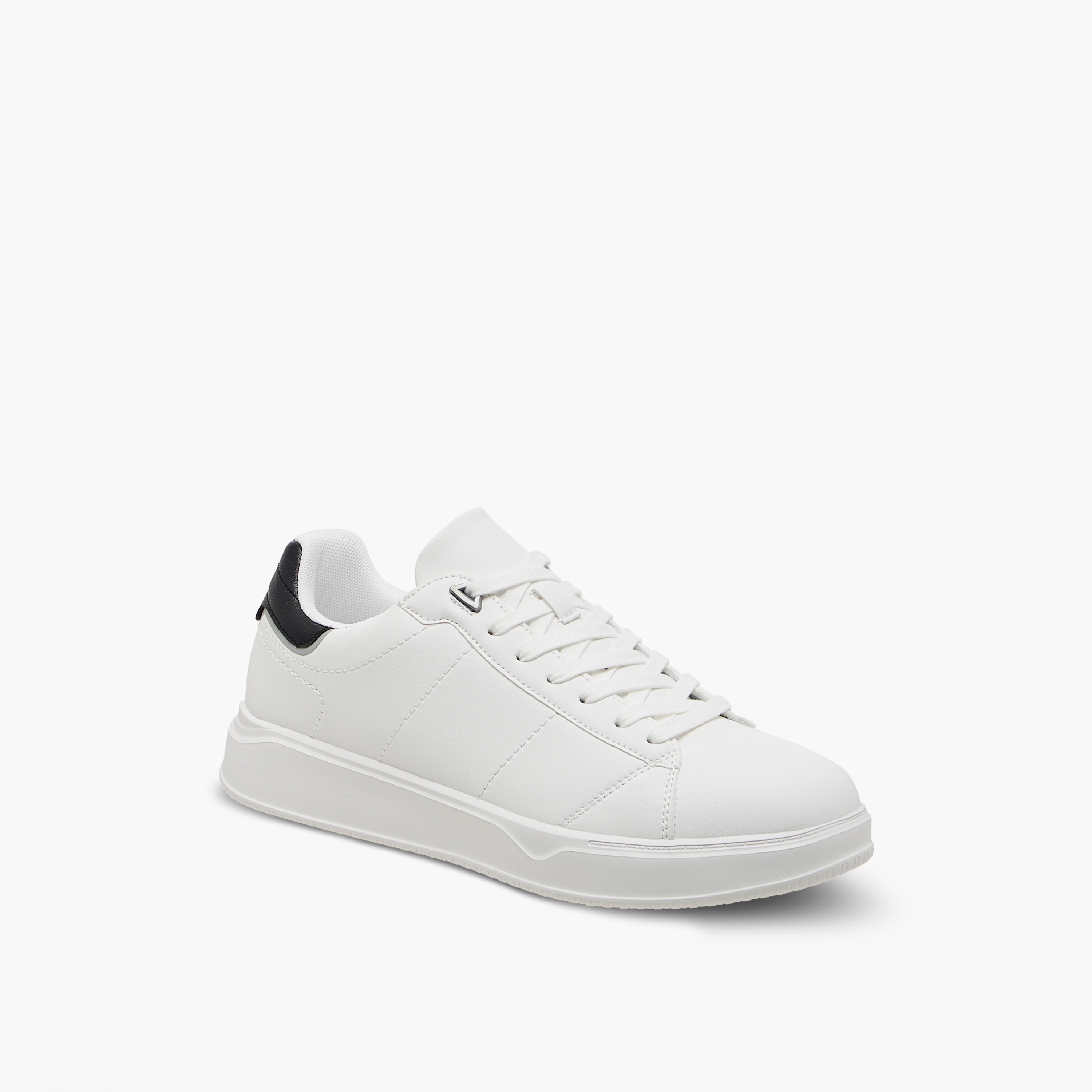 LBL by Shoexpress Solid Ankle Sneakers with Lace-Up Closure-men-shoes-sneakers-image-2