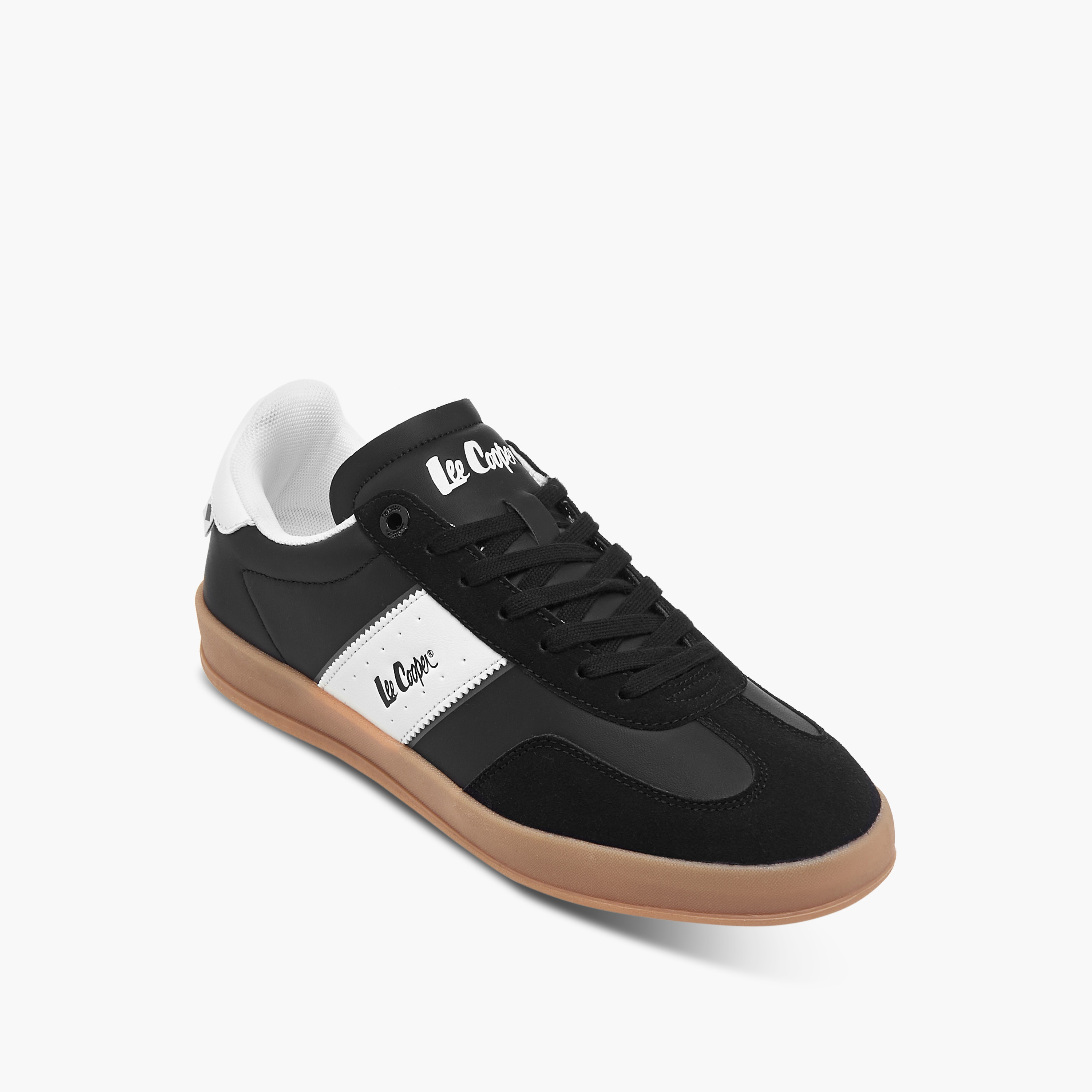 Lee Cooper Men's Panelled Sneakers with Lace-Up Closure-men-shoes-sneakers-image-2