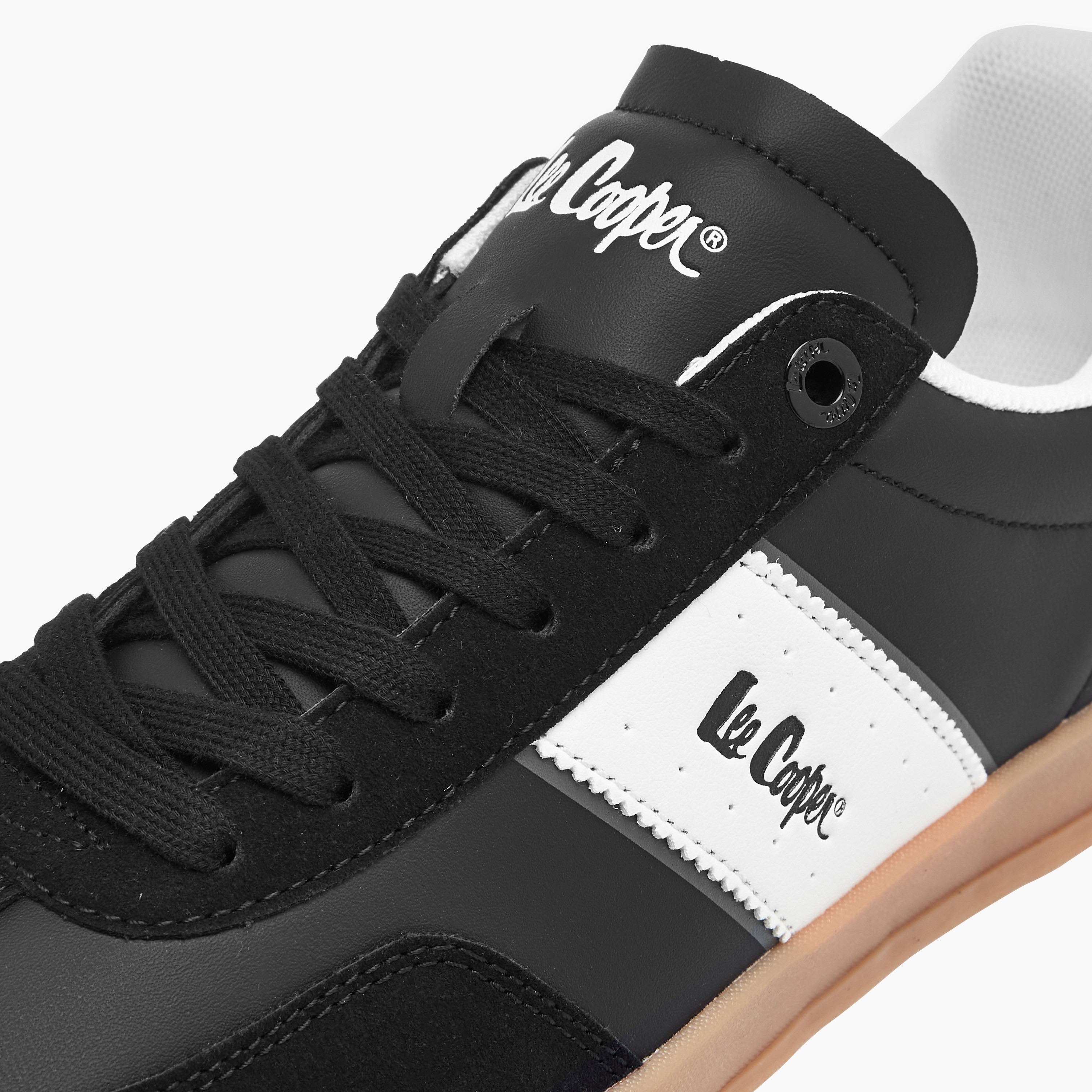 Lee Cooper Men's Panelled Sneakers with Lace-Up Closure-men-shoes-sneakers-image-4