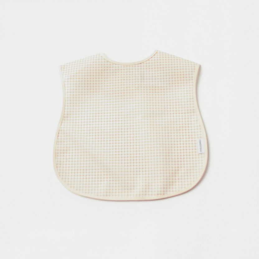 Cambrass Checked Bib with Hook and Loop Closure-Bibs and Burp Cloths-image-0