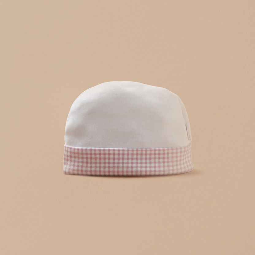 Cambrass Beanie Cap with Checked Cuff-Caps-image-2