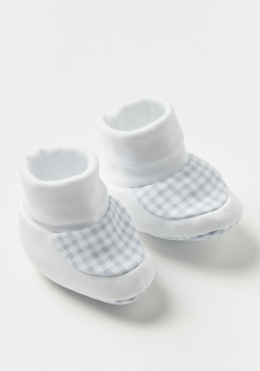 Cambrass Checked Slip-On Booties-Booties-image-1