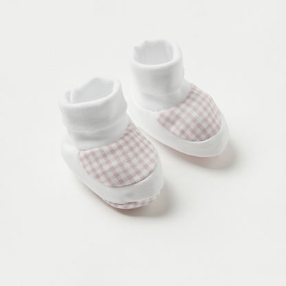Cambrass Checked Slip-On Booties-Booties-image-1