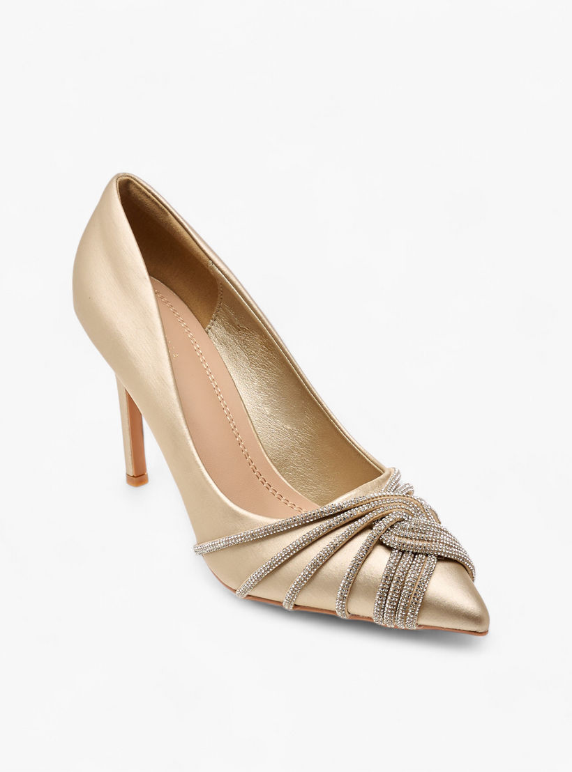 حذاء كلاسيكي مزيّن سهل الارتداء بكعب ستيليتو من فلورا بيلا-women-shoes-heels-image-2