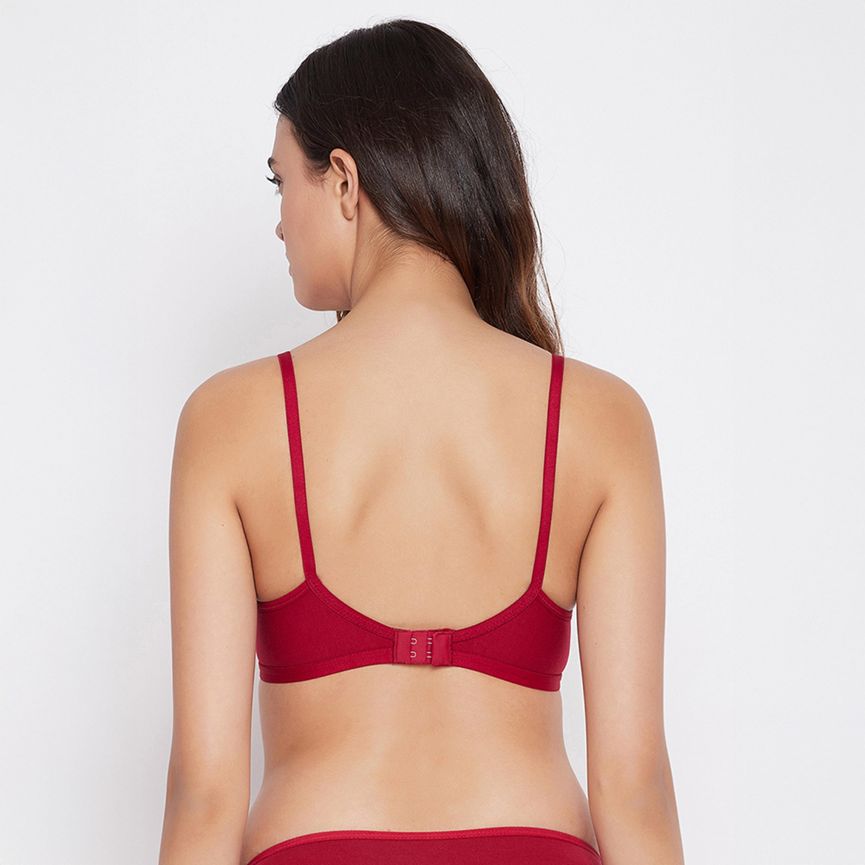 عبوة 2 حمالة صدر سموذي غير مبطنة، بدون سلك - ماروني | أزرق من كلوفيا-women-clothing-lingerie-bras-image-10