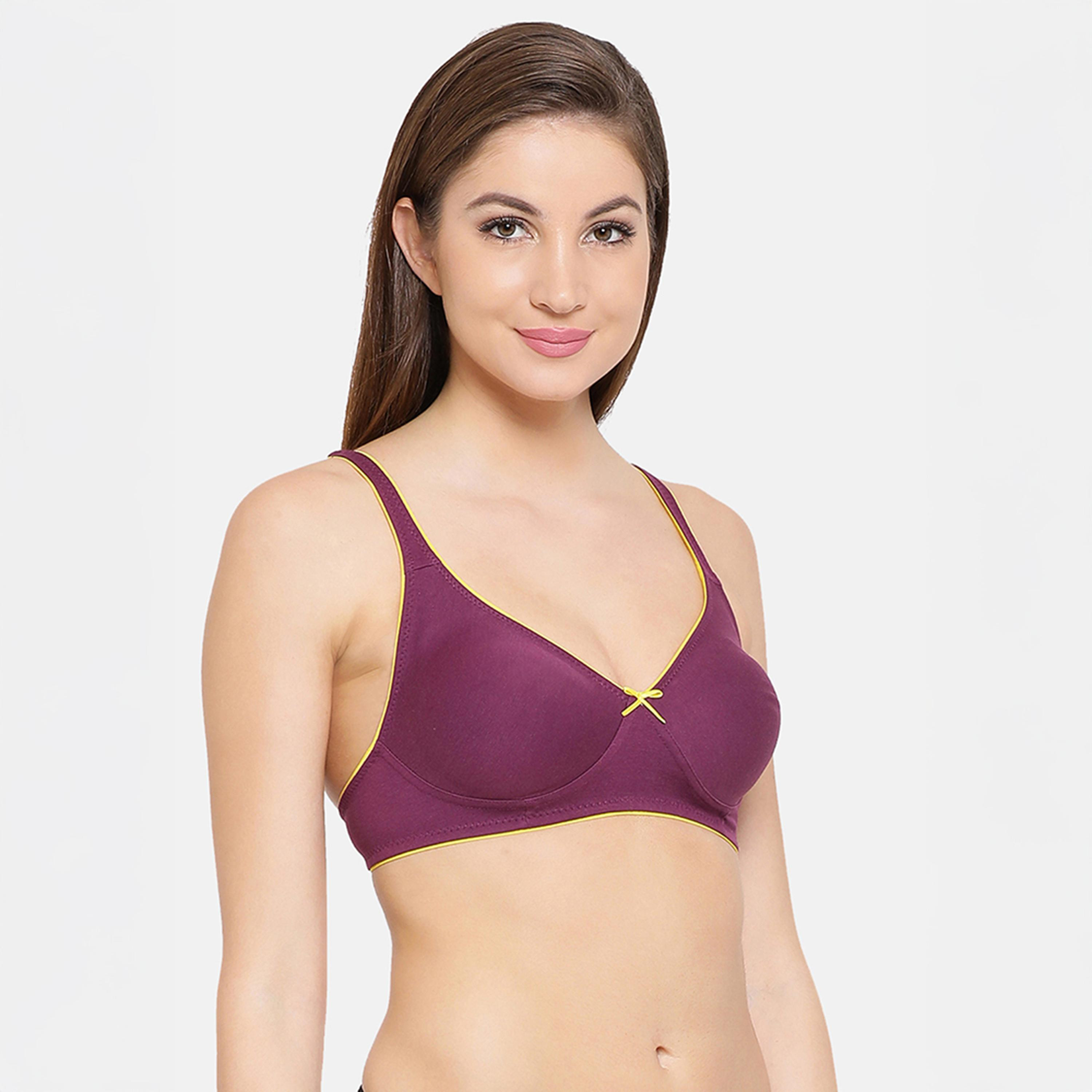عبوة 2 حمالة صدر يومية غير مبطنة، بدون سلك، بدمي كاب من كلوفيا-women-clothing-lingerie-bras-image-9