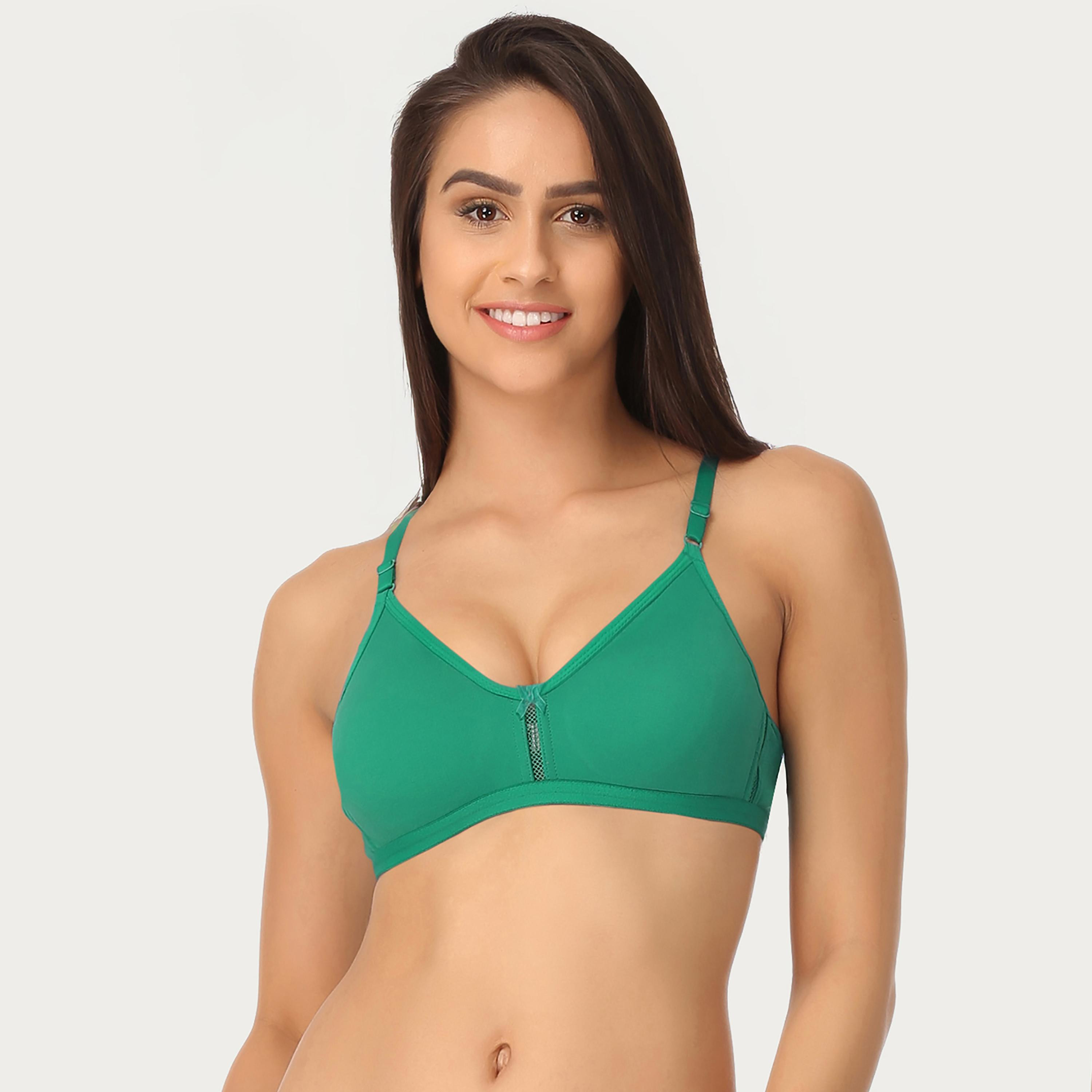 Clovia Pack of 2 Smoothie Non-Padded Non-Wired Full Coverage Women's Bra - Cotton Rich-women-clothing-lingerie-bras-image-4