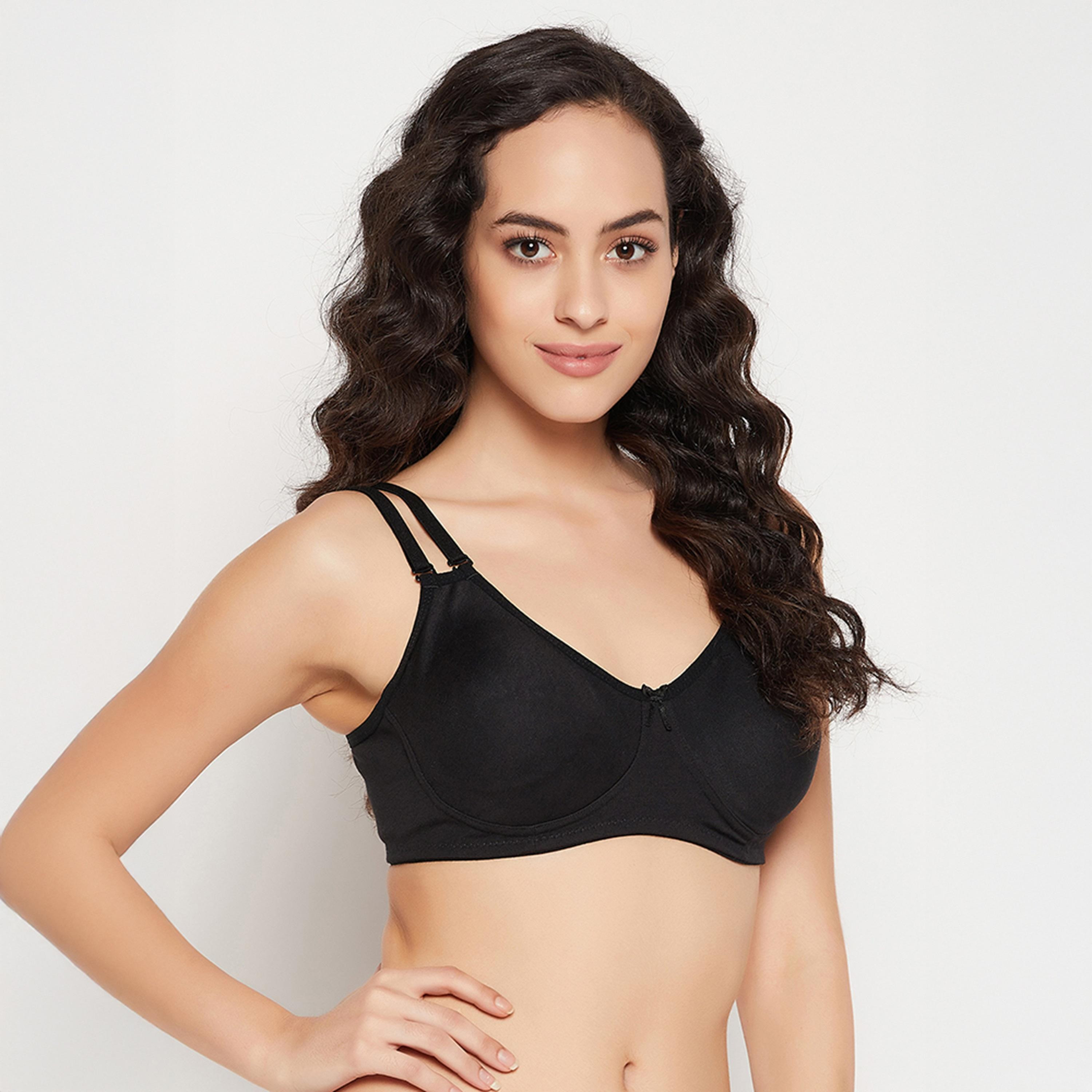 Clovia Pack of 2 Non-Padded Non-Wired Full Coverage Women's T-Shirt Bra - Cotton Rich-women-clothing-lingerie-bras-image-5