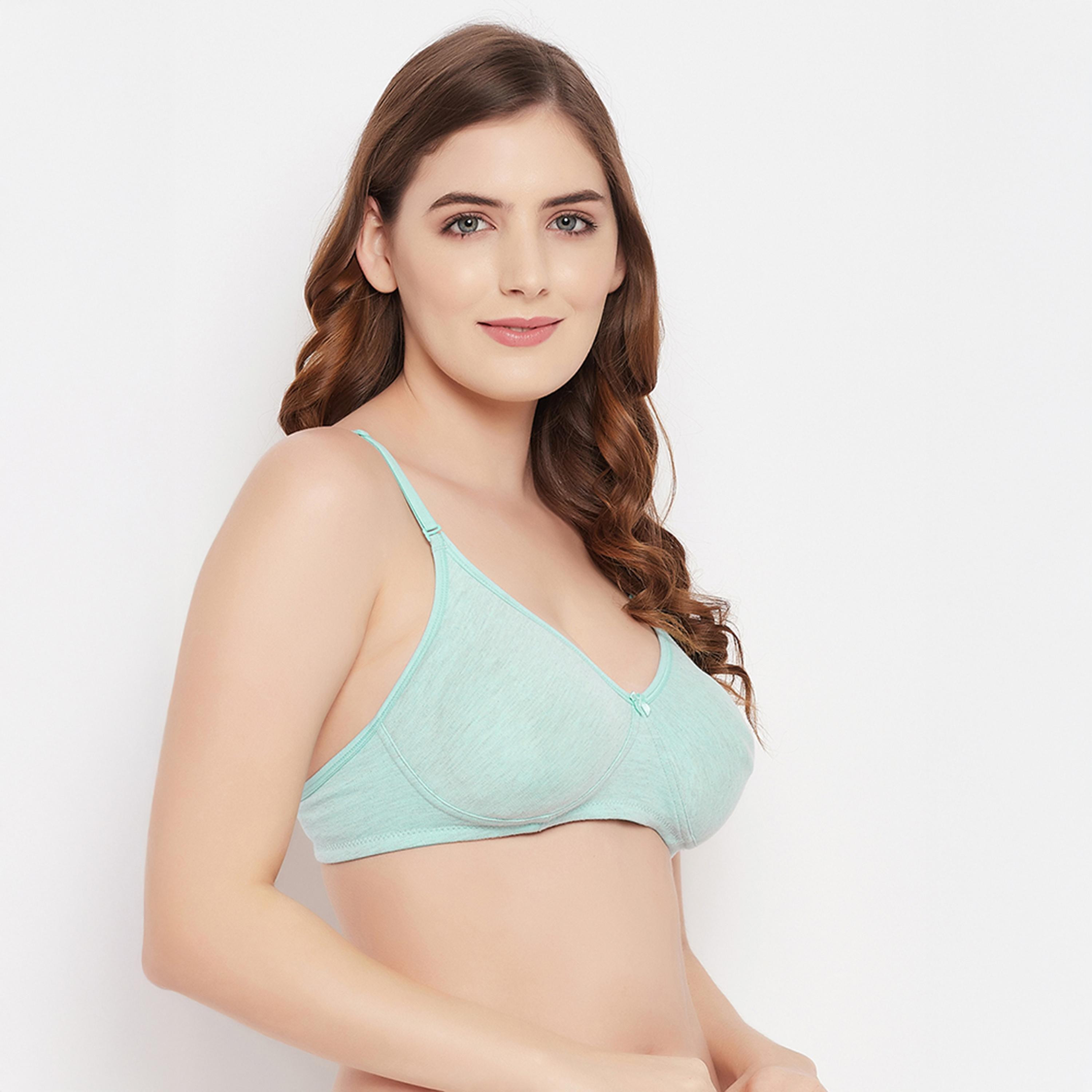 Clovia Pack of 2 Non-Padded Non-Wired Full Cup Multiway Women's T-Shirt Bra - Cotton Rich-women-clothing-lingerie-bras-image-8