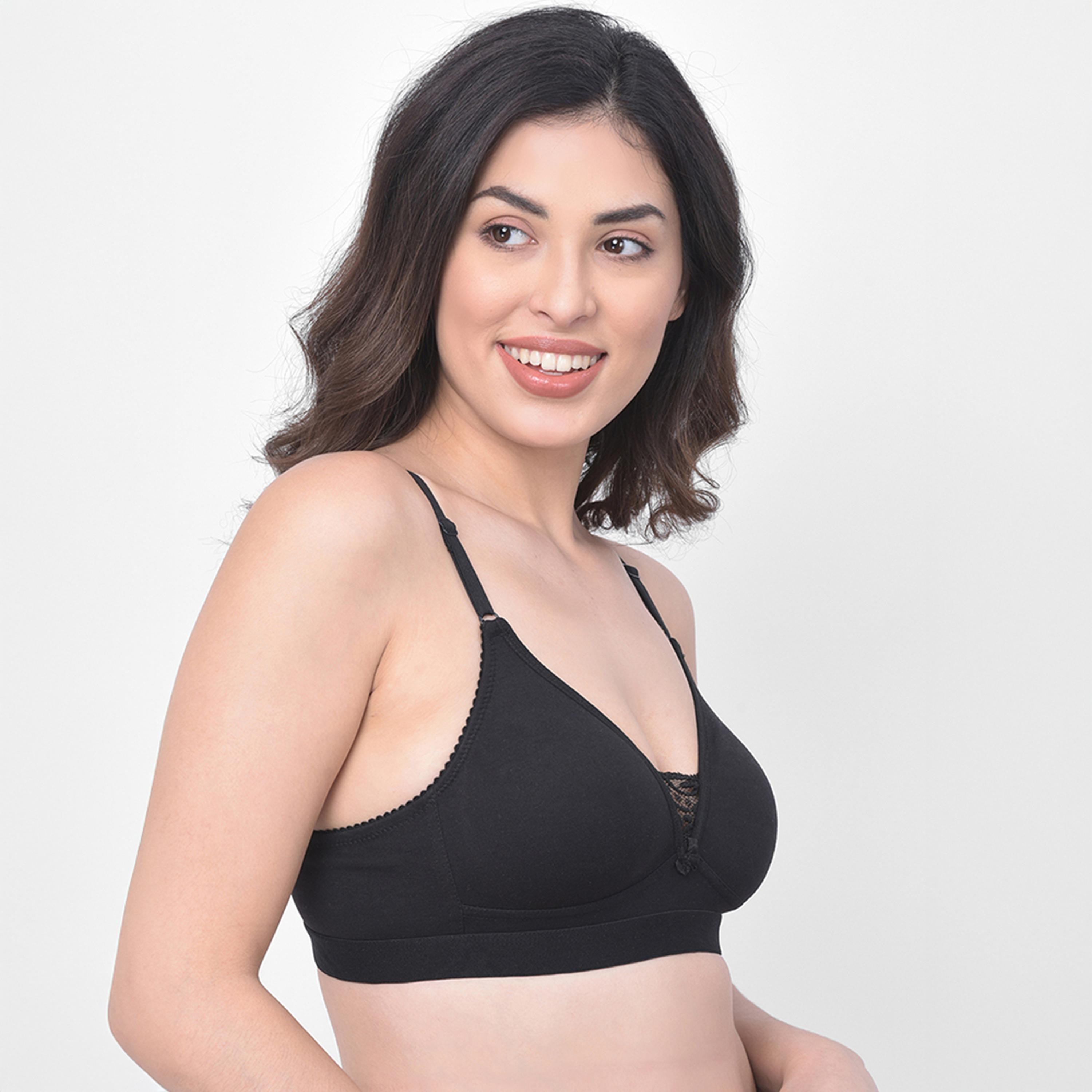Clovia Pack of 2 Non-Padded Non-Wired Full Coverage Women's T-Shirt Bra - Cotton-women-clothing-lingerie-bras-image-8