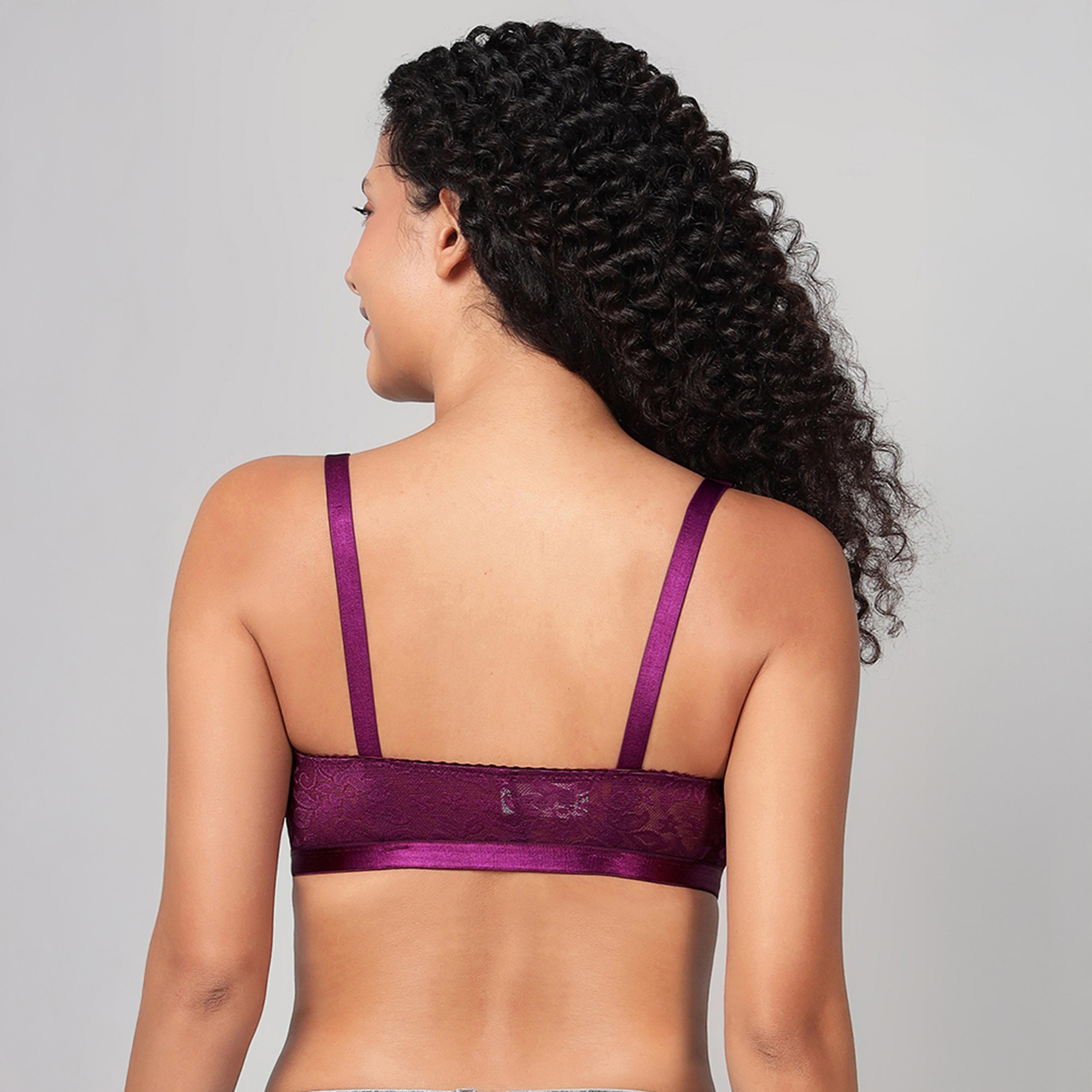Clovia Pack of 2 Non-Padded Non-Wired Spacer Cup Easy-On Front Open Full Women's Figure Bra - Cotton Rich-women-clothing-lingerie-bras-image-12