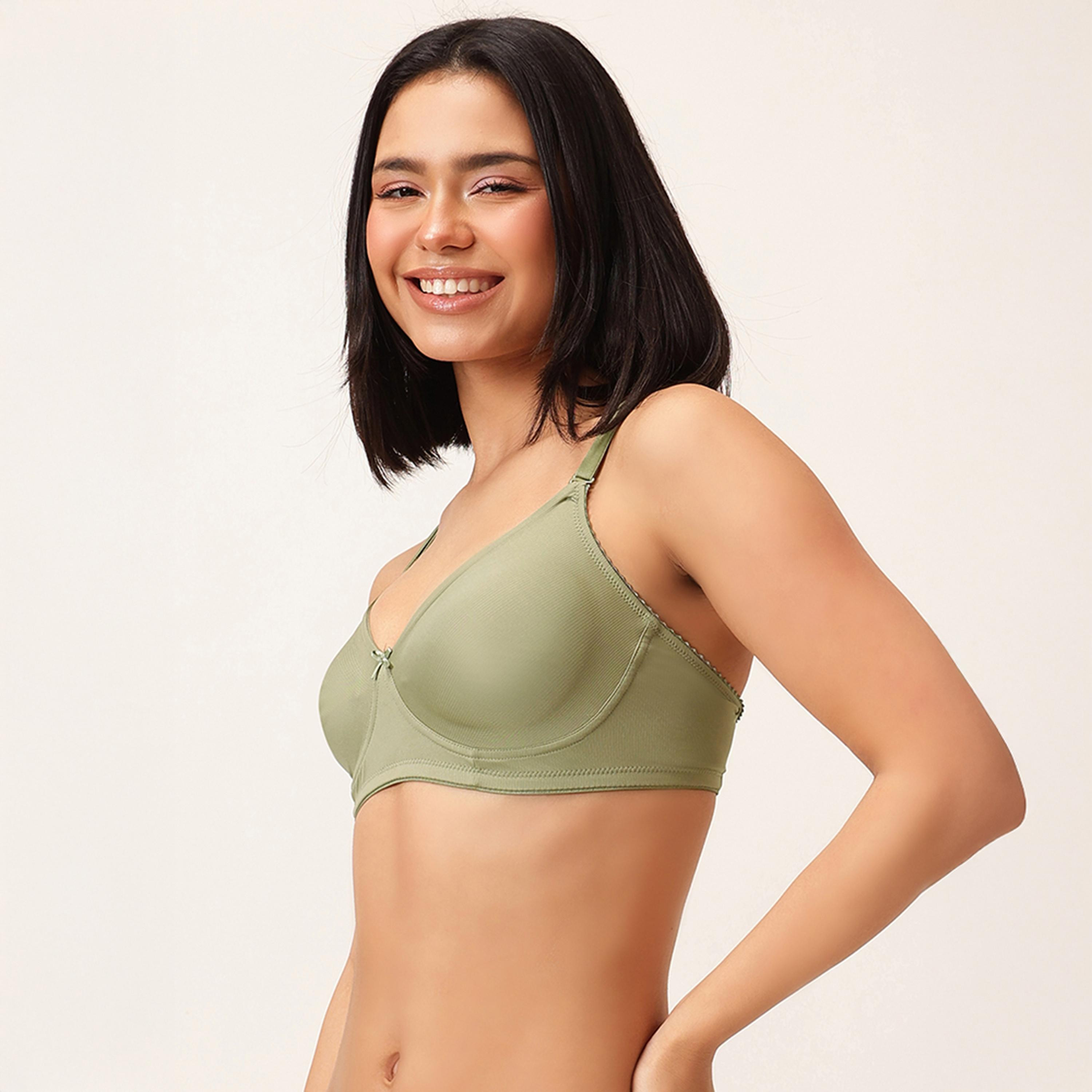 عبوة 2 حمالة صدر تي شيرت غير مبطنة، بدون سلك، مخططة، متعددة الارتداء من كلوفيا-women-clothing-lingerie-bras-image-5