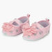 Juniors Printed Baby Booties with Flower Applique-Booties-thumbnail-1