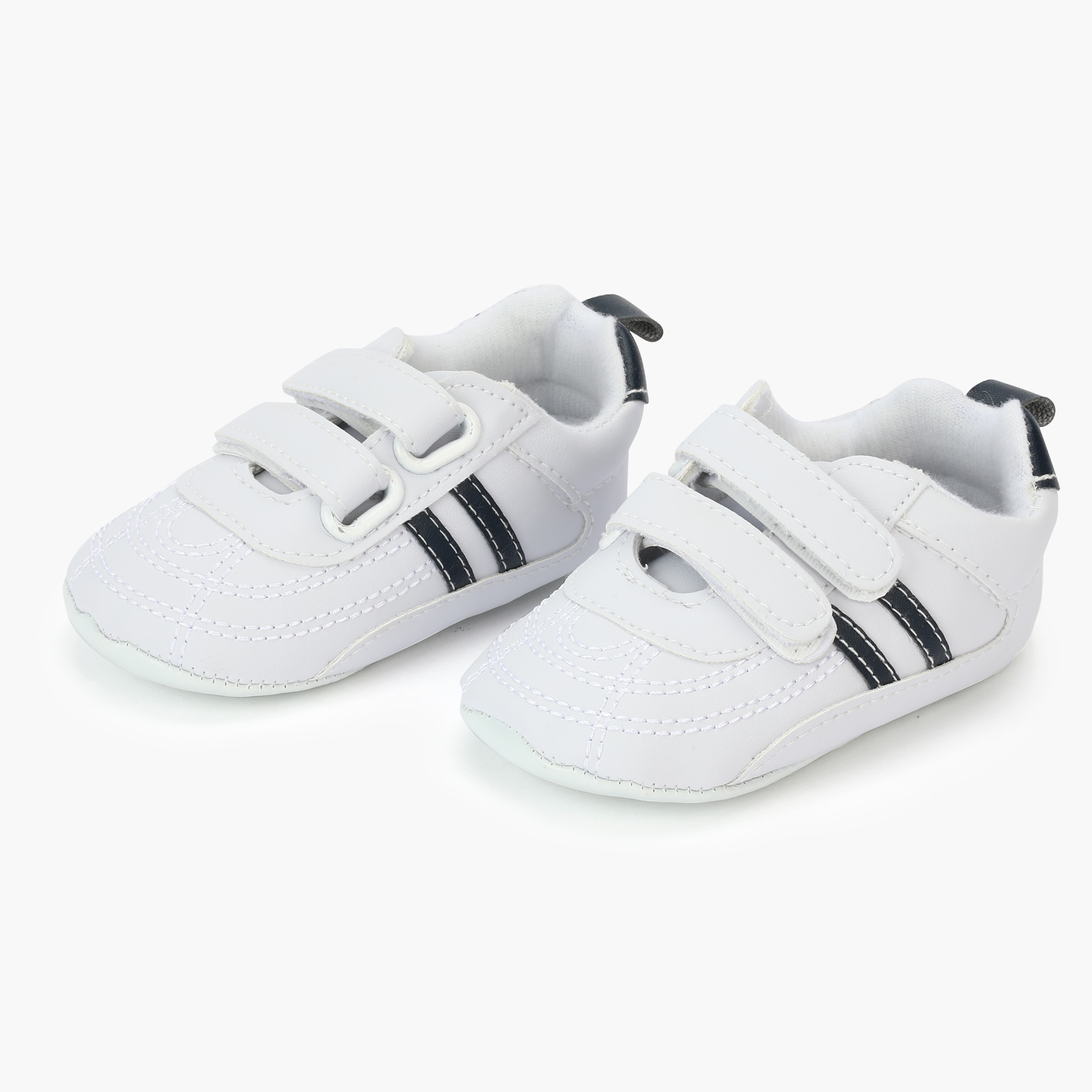 Juniors Hook and Loop Baby Booties-baby-boys-shoes-closedshoes-image-2