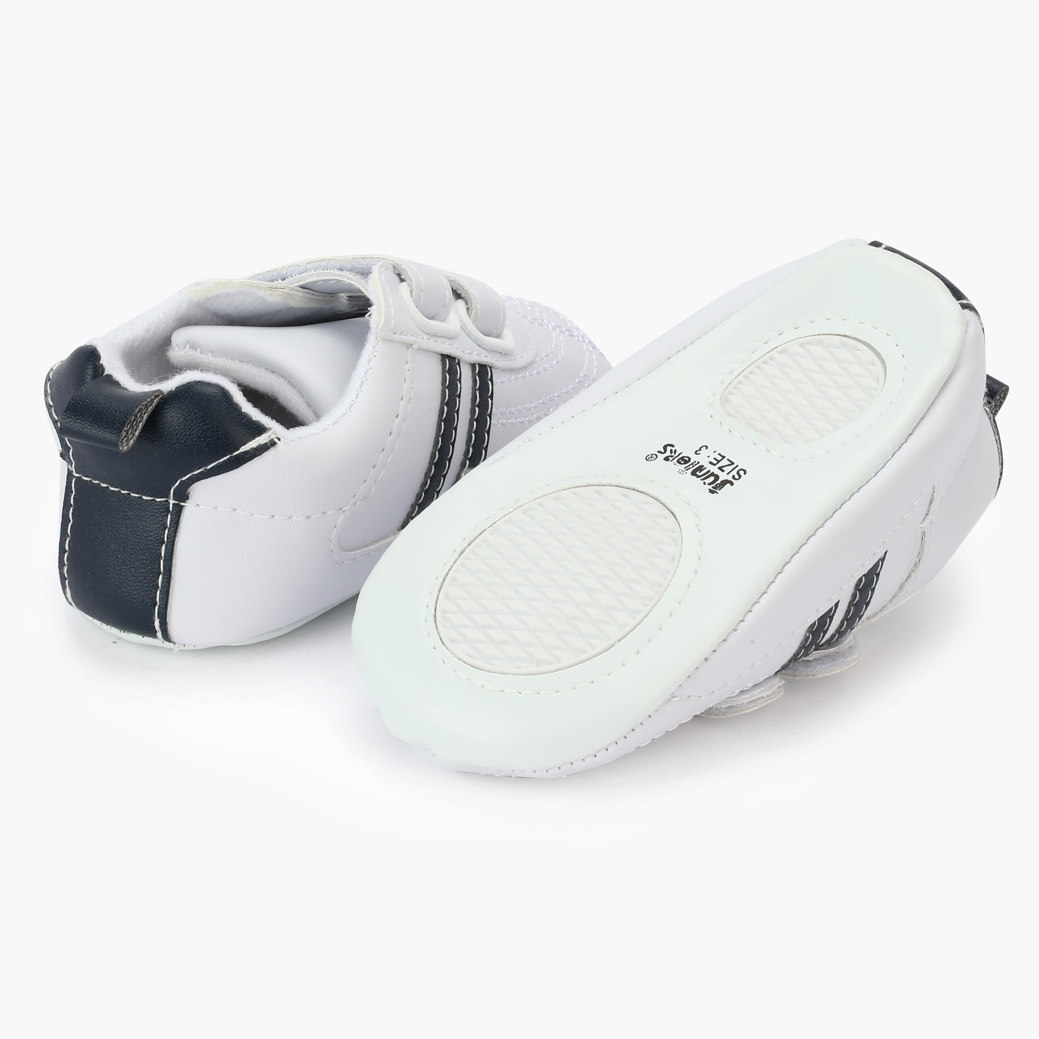Juniors Hook and Loop Baby Booties-baby-boys-shoes-closedshoes-image-3