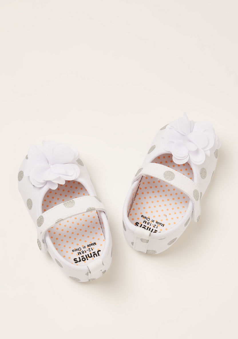 Juniors Printed Booties with Applique Detail-Booties-image-0