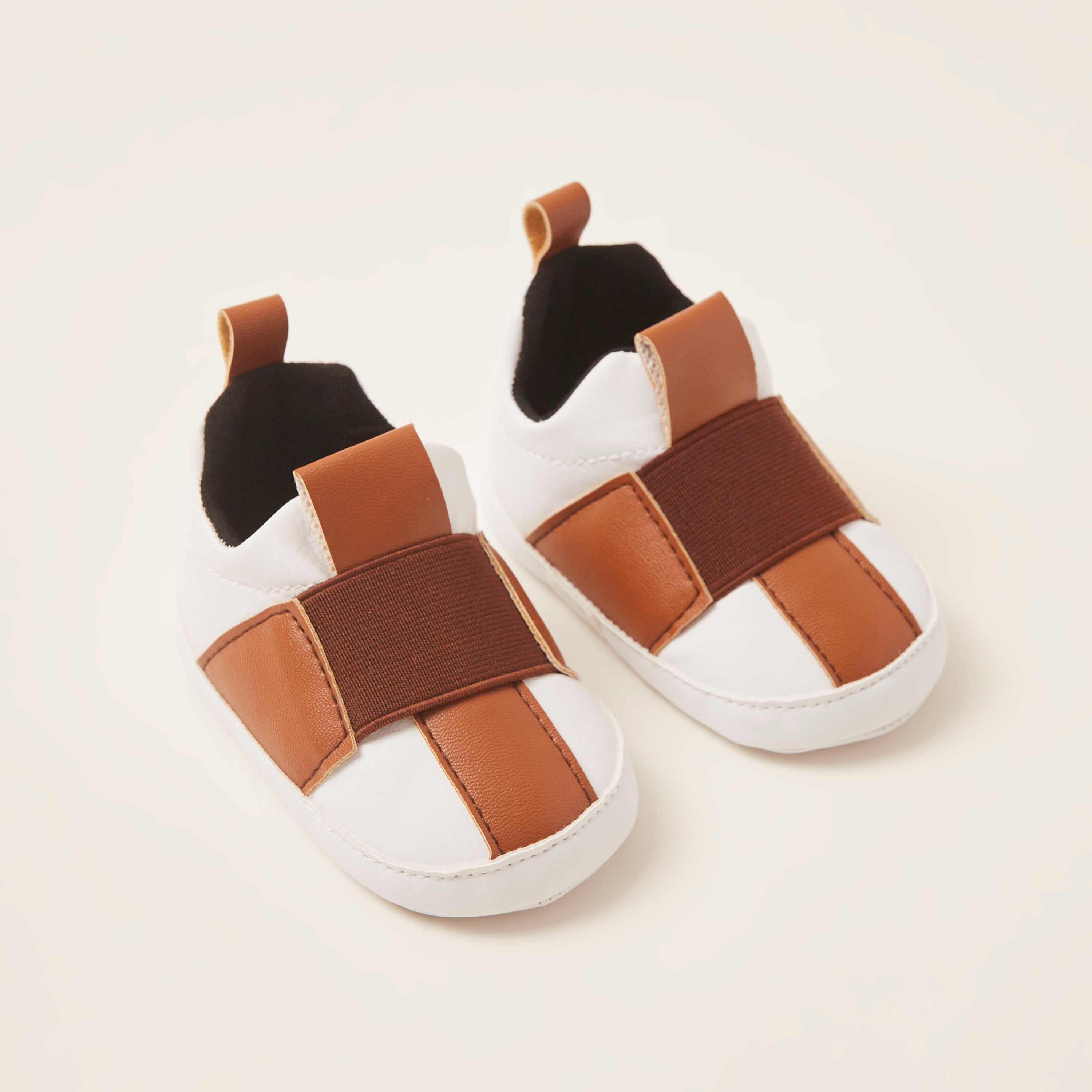 Juniors Patterned Baby Shoes with Pull Tab-baby-boys-shoes-booties-image-2