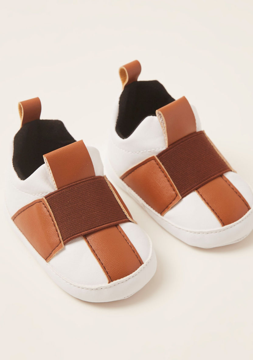 Juniors Patterned Baby Shoes with Pull Tab-Booties-image-1
