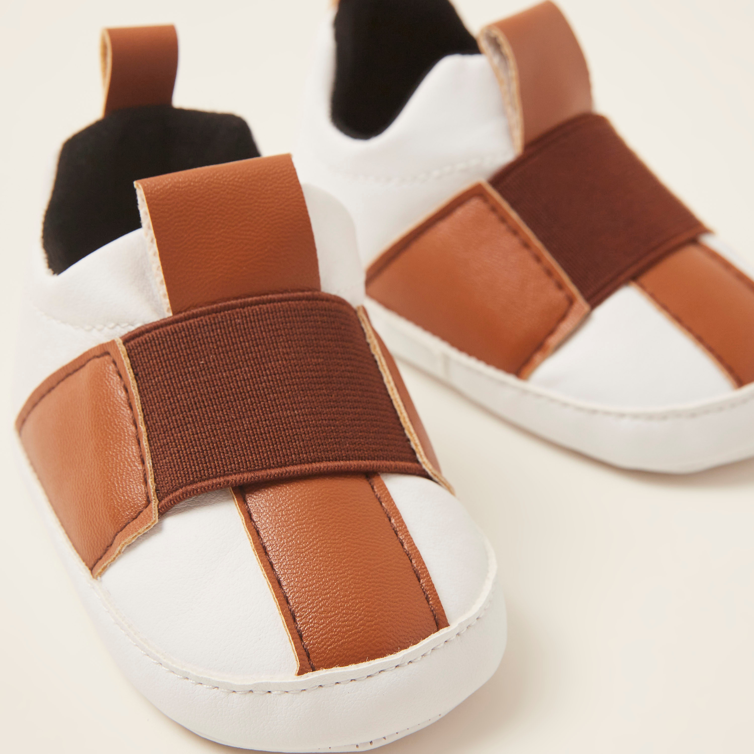 Juniors Patterned Baby Shoes with Pull Tab-baby-boys-shoes-booties-image-3