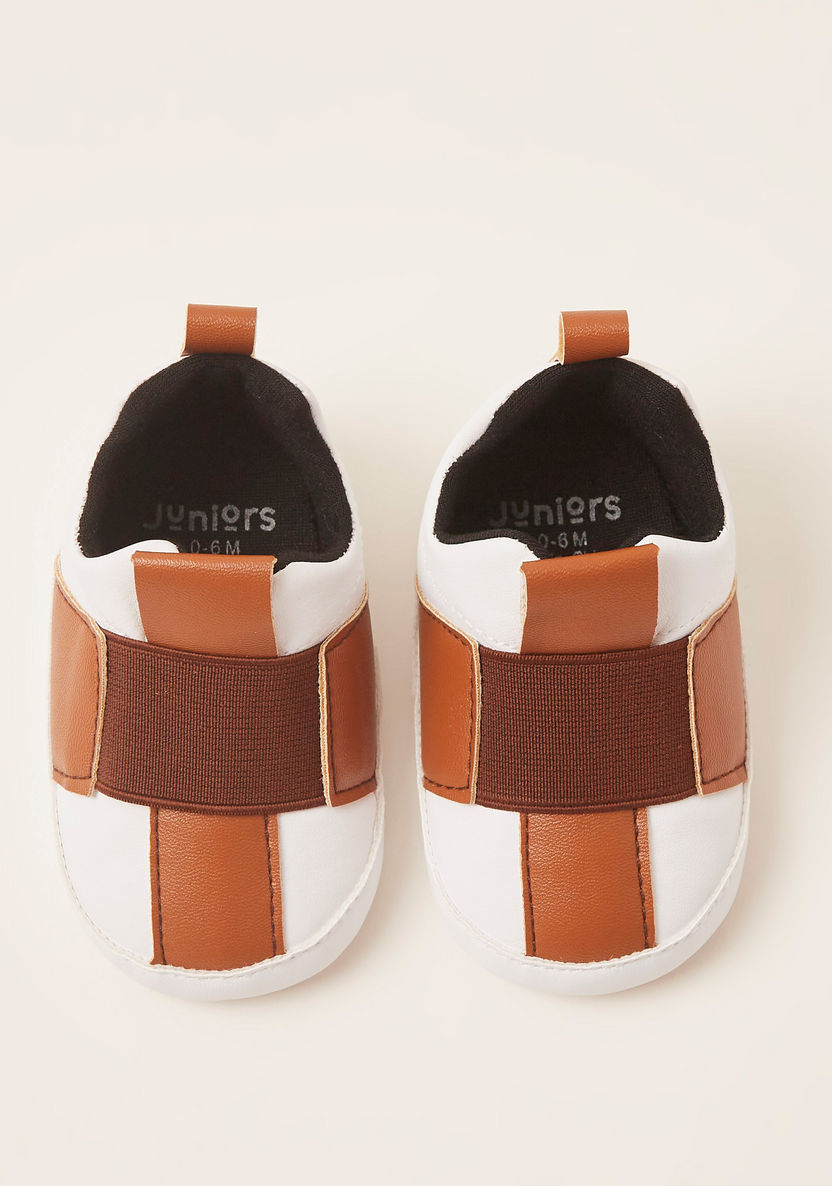 Juniors Patterned Baby Shoes with Pull Tab-Booties-image-4