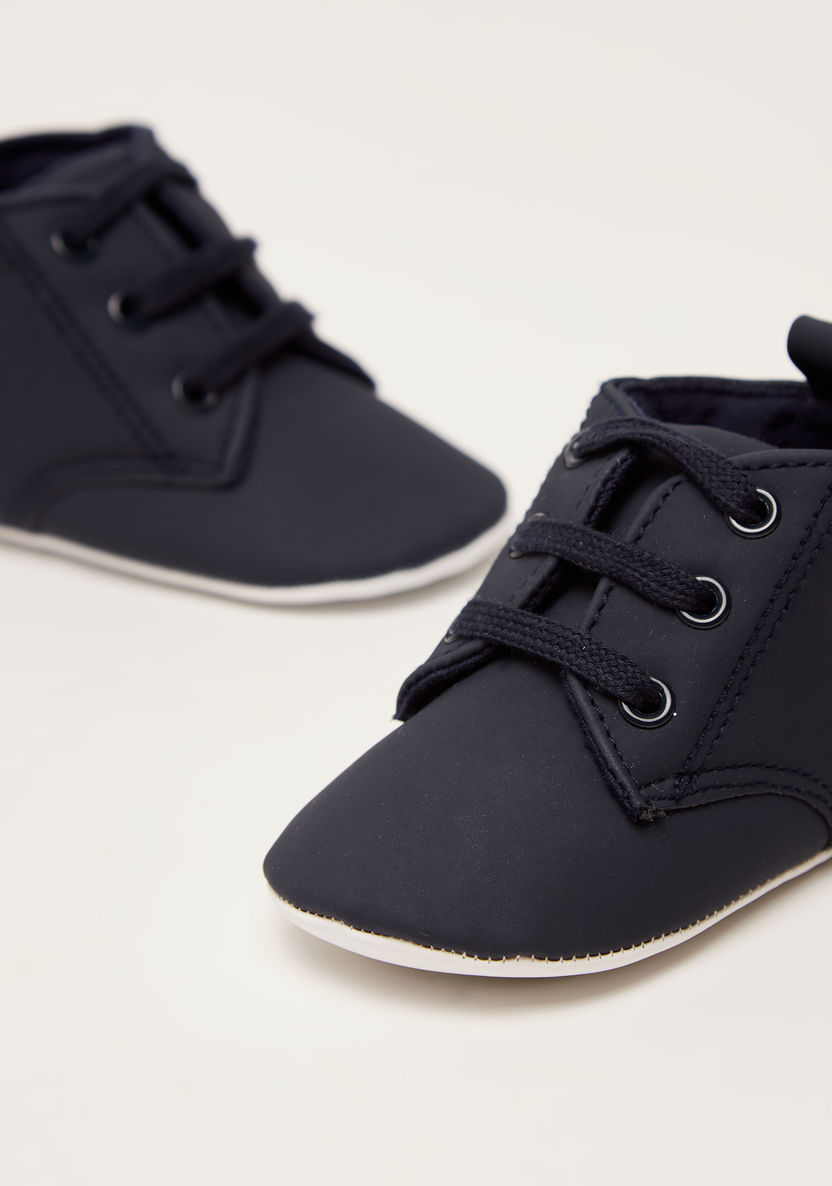 Juniors Solid Lace-Up Shoes-Booties-image-1