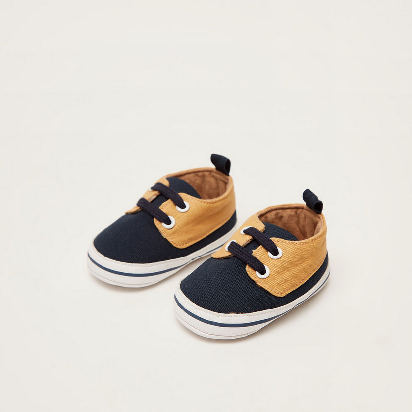 Juniors Lace Detail Soft Shoes-Booties-image-0