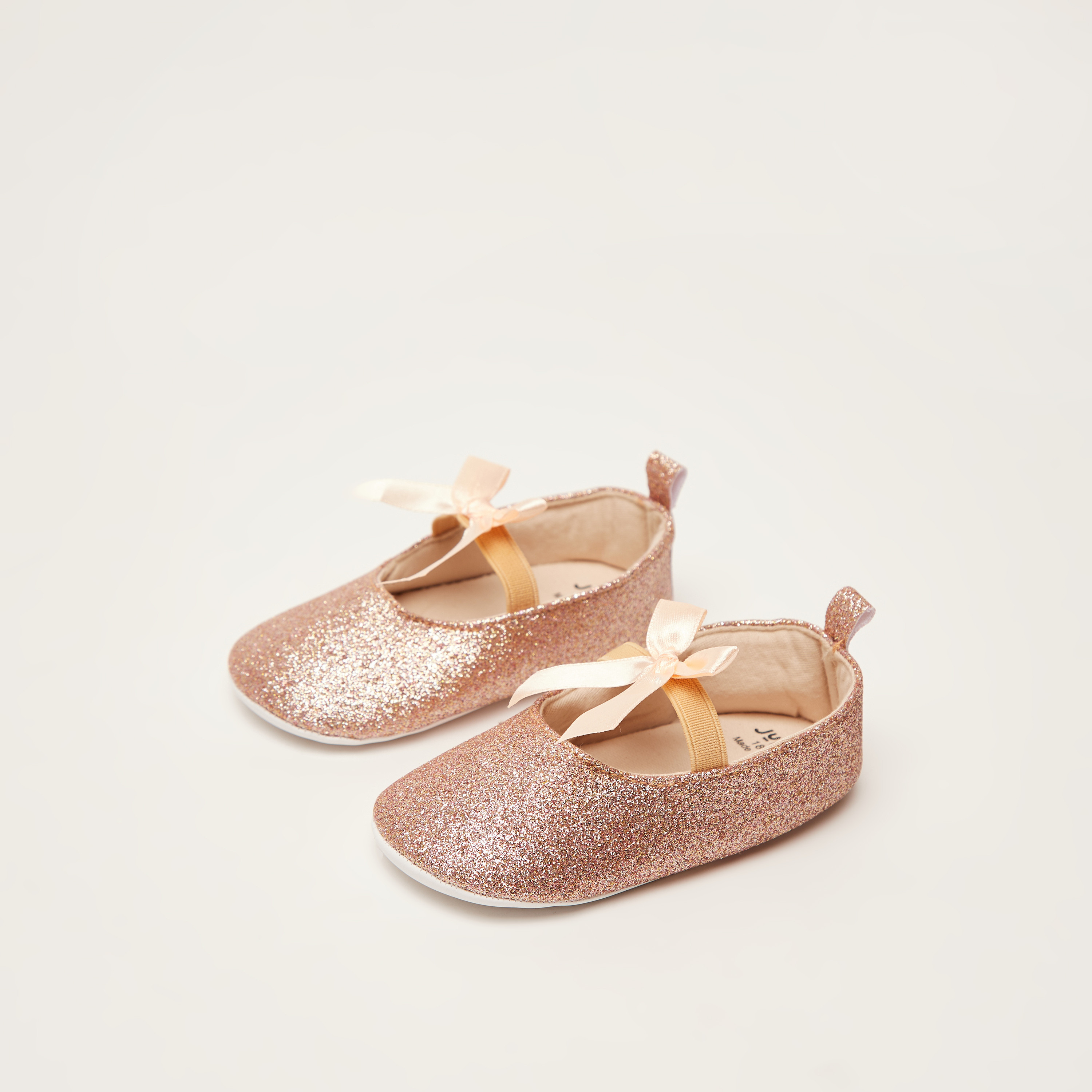 Gold store baby slippers